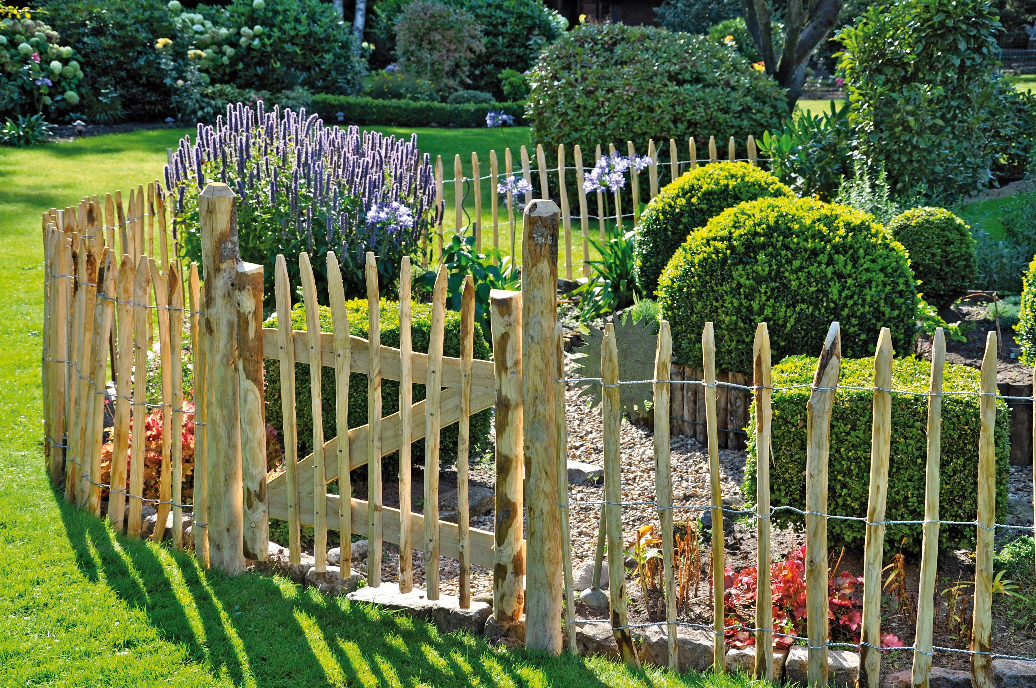 T&J Gartenzaun »Rollzaun Rosswell 1«, (Set), 90 cm hoch, 2 Elemente + 1