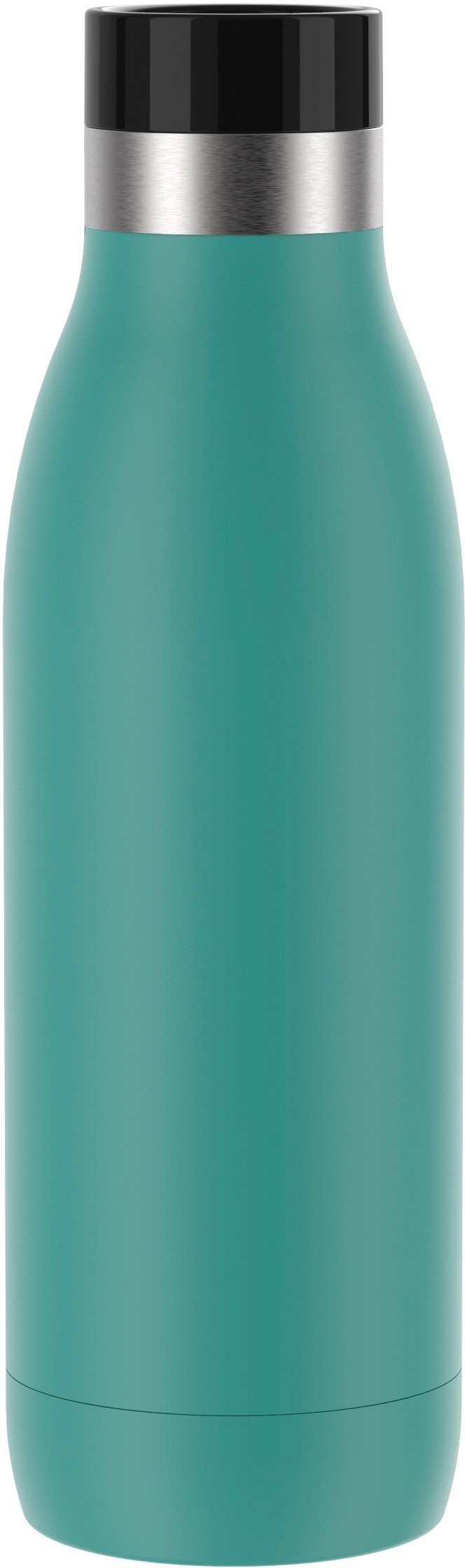 Bludrop warm/24h 12h Trinkflasche Color, kühl, petrol Deckel, Emsa Quick-Press Edelstahl, spülmaschinenfest