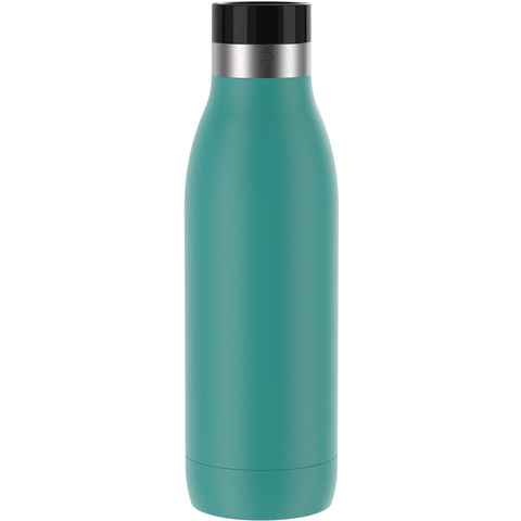 Emsa Trinkflasche Bludrop Color, Edelstahl, Quick-Press Deckel, 12h warm/24h kühl, spülmaschinenfest