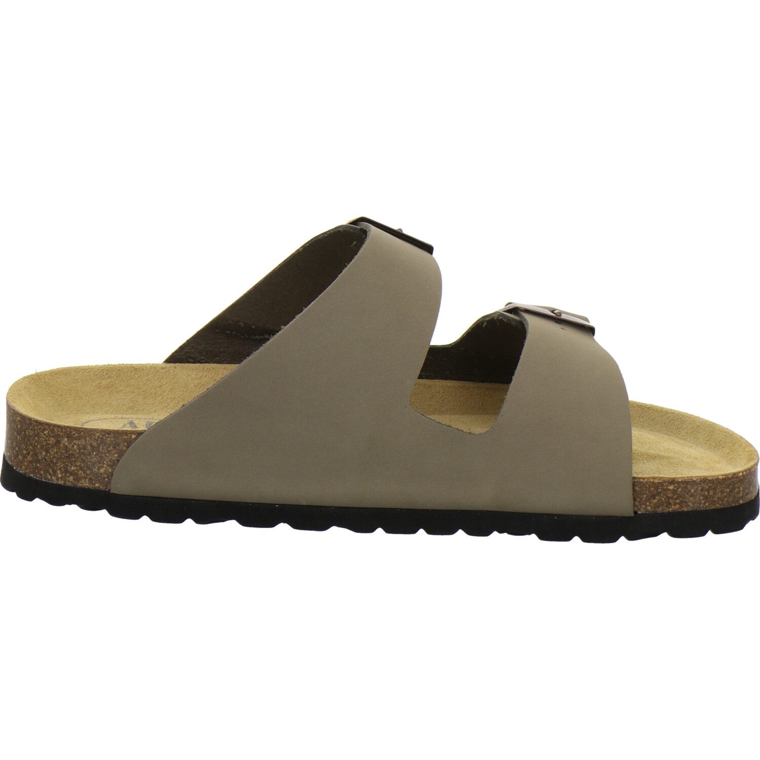AFS-Schuhe 310068 Zweischnaller Pantolette für Herren mit Fußbett, bequeme Sandalen aus Leder
