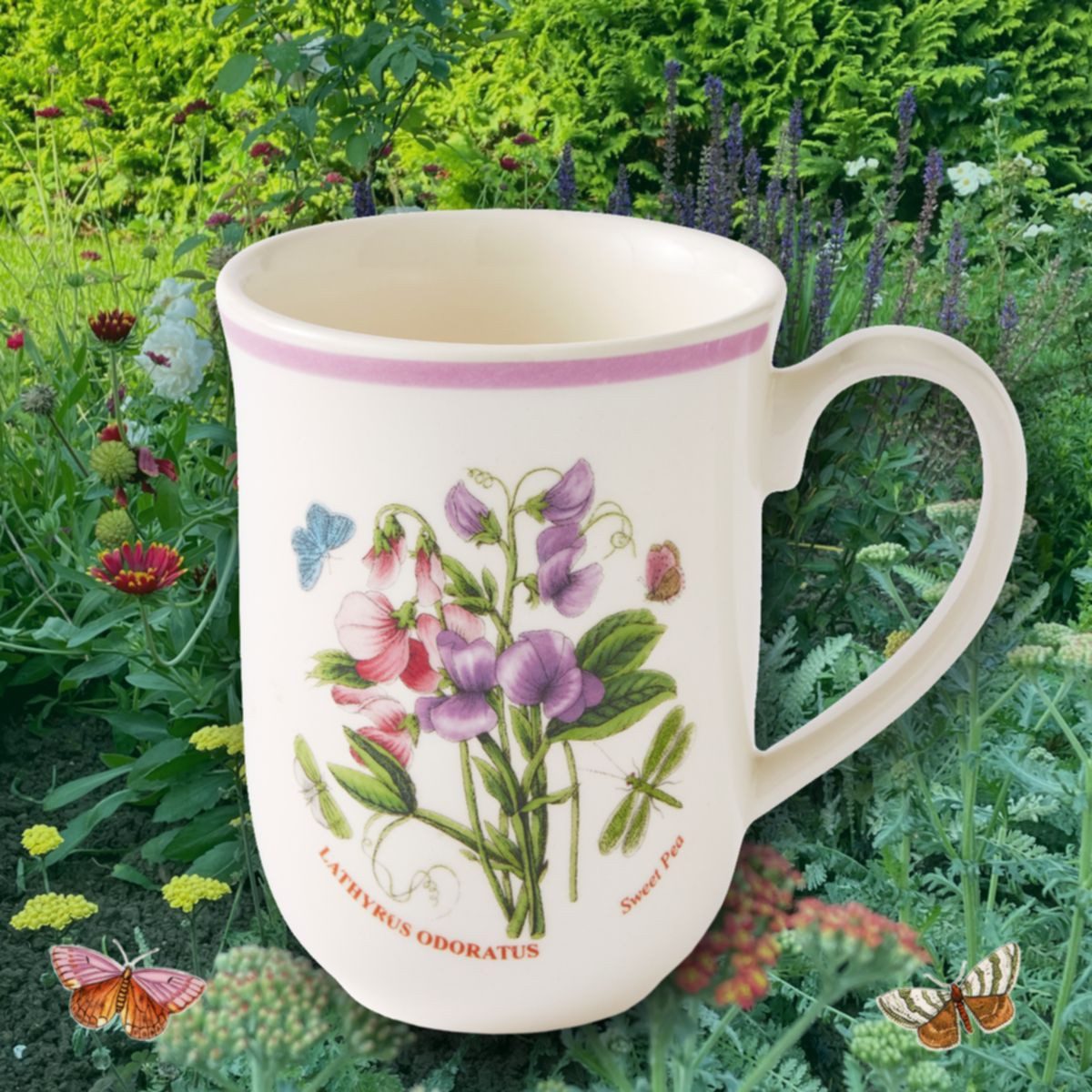 Portmeirion Becher Portmeirion Keramik Tasse Botanic Garden Meadow Duftwicke, Keramik