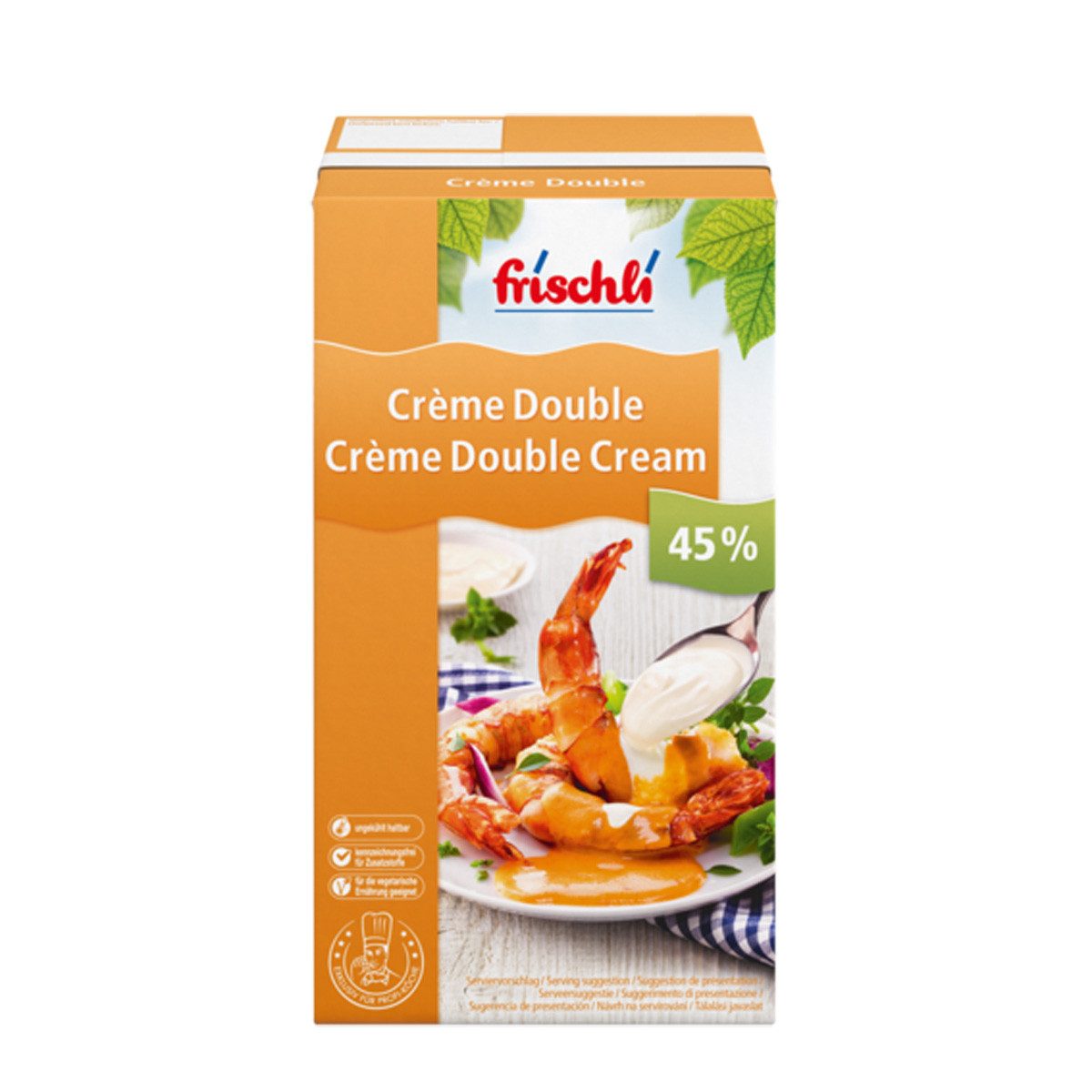 frischli Süßigkeit, Frischli Creme Double 45% Sahniger Rahm für maximalen Geschmack 1000g