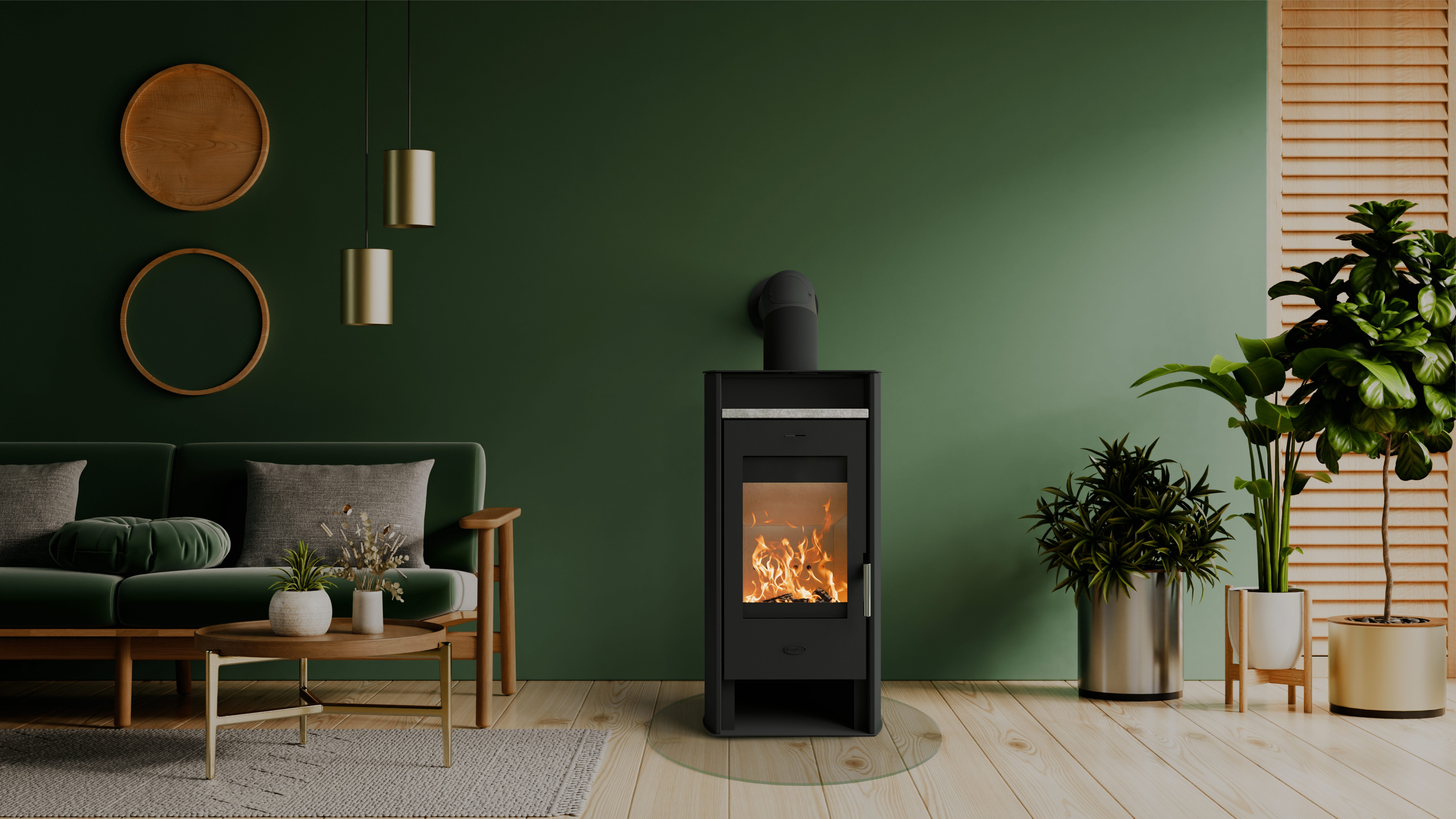 Fireplace Kaminofen »Santa Fe Stahl 2025«, 6,5 kW, Zeitbrand