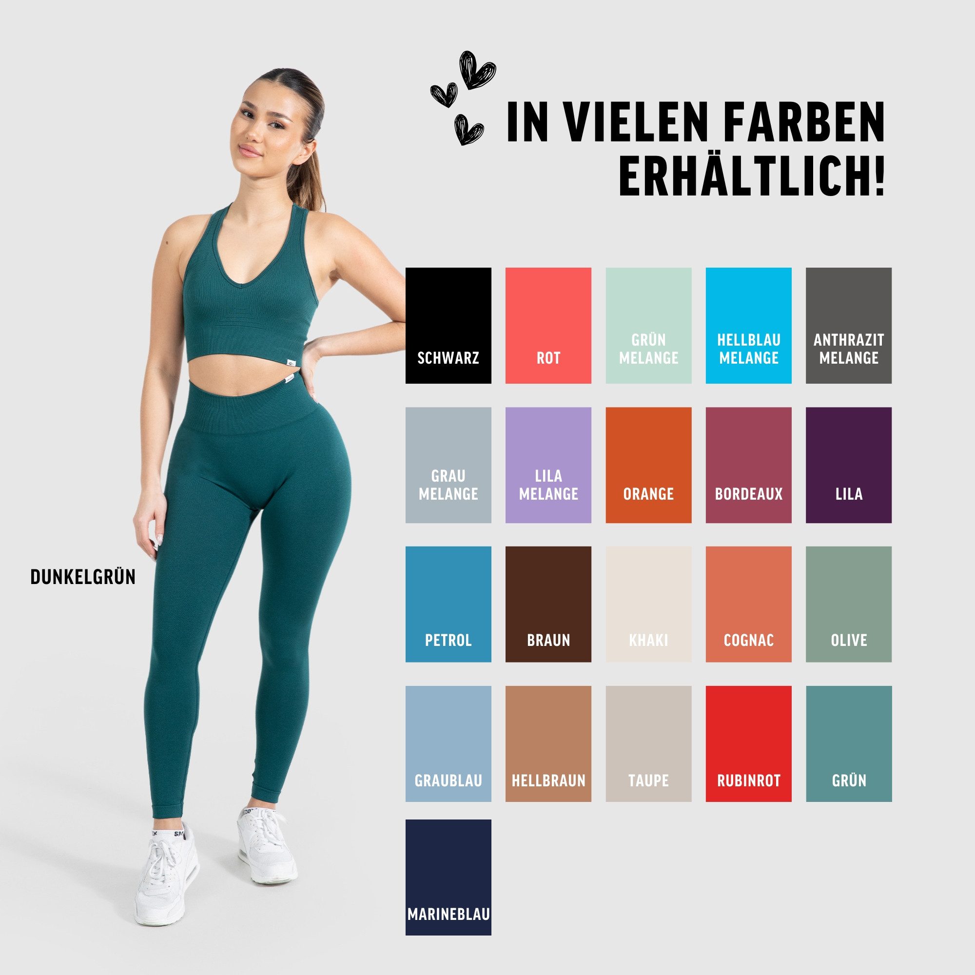 Smilodox Leggings Amaze Pro mit Scrunch-Effekt, High Waist V-Shape Sport & Yogahose Seamless Push Up Booty Fitnesshose Blickdicht Yoga Gym Figurformend – Bild 4 von 5