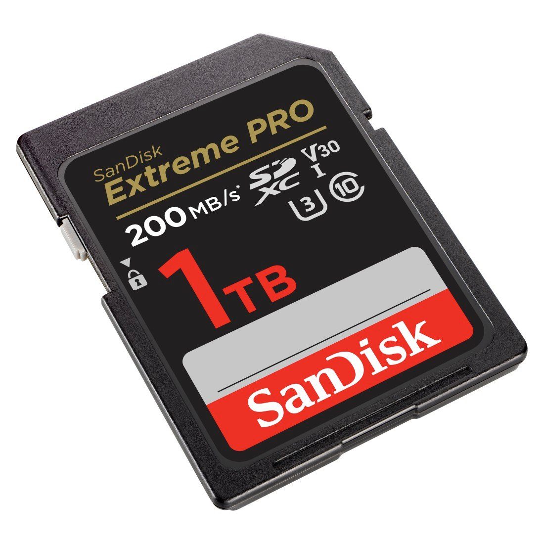 Sandisk SDXC Extreme PRO, 2 Jahre RescuePRO Deluxe Speicherkarte (1000 GB, UHS Class 3, 200 MB/s Lesegeschwindigkeit)