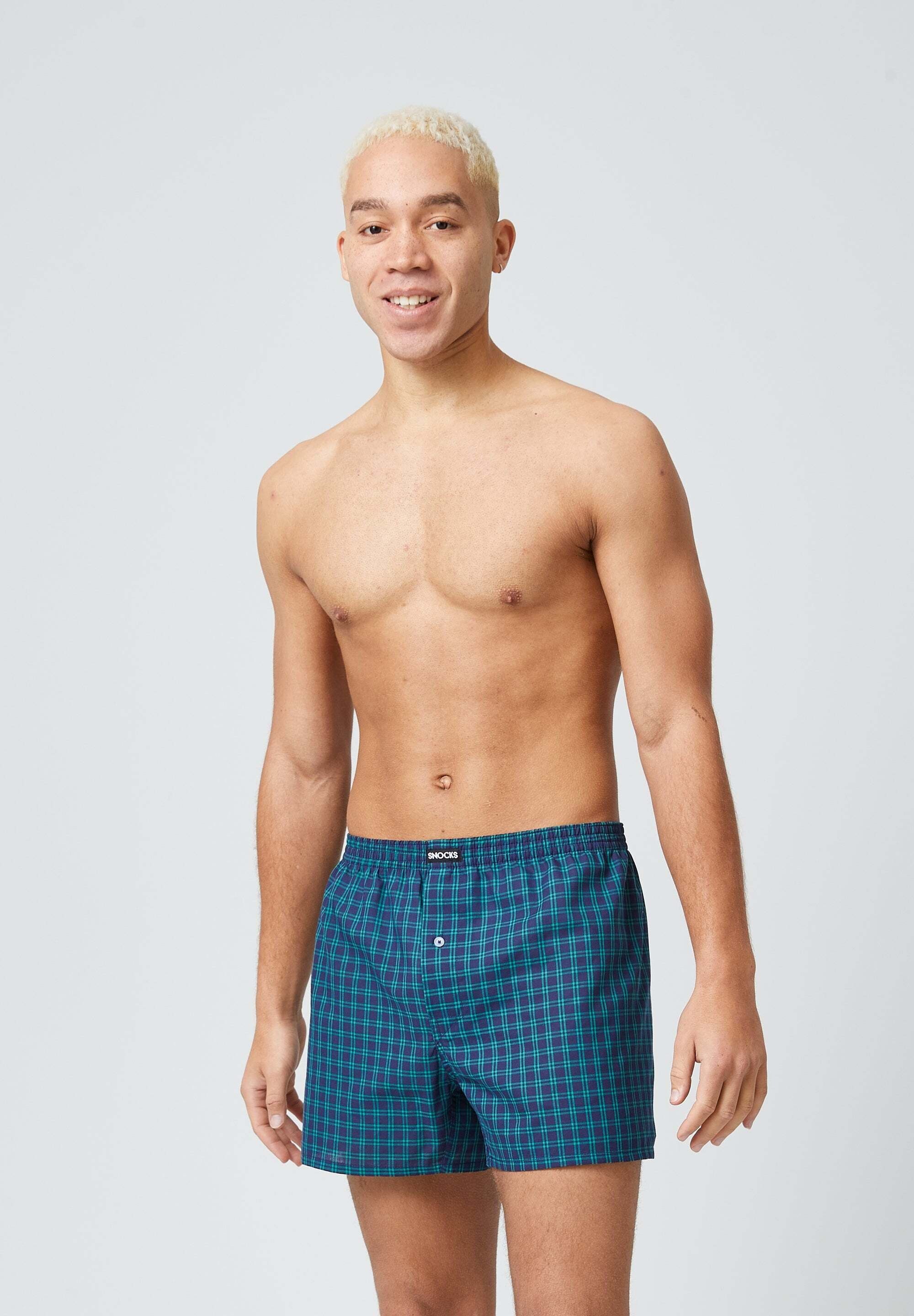 SNOCKS Weiter Boxer American Boxershorts Woven (3-St) aus 100% Bio-Baumwolle, bequeme weite Passform – Bild 3 von 5