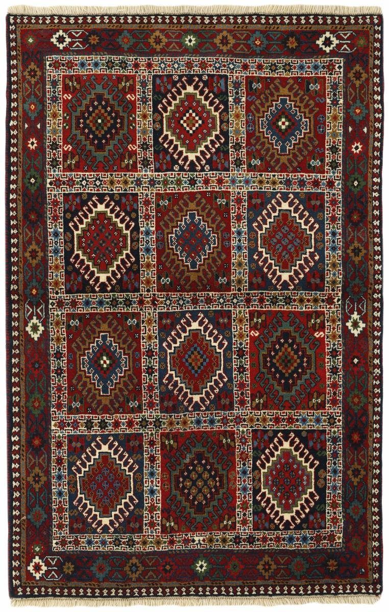 Orientteppich Yalameh 97x151 Handgeknüpfter Perserteppich, Höhe: Orientteppich rechteckig, 12 Nain / Trading, mm