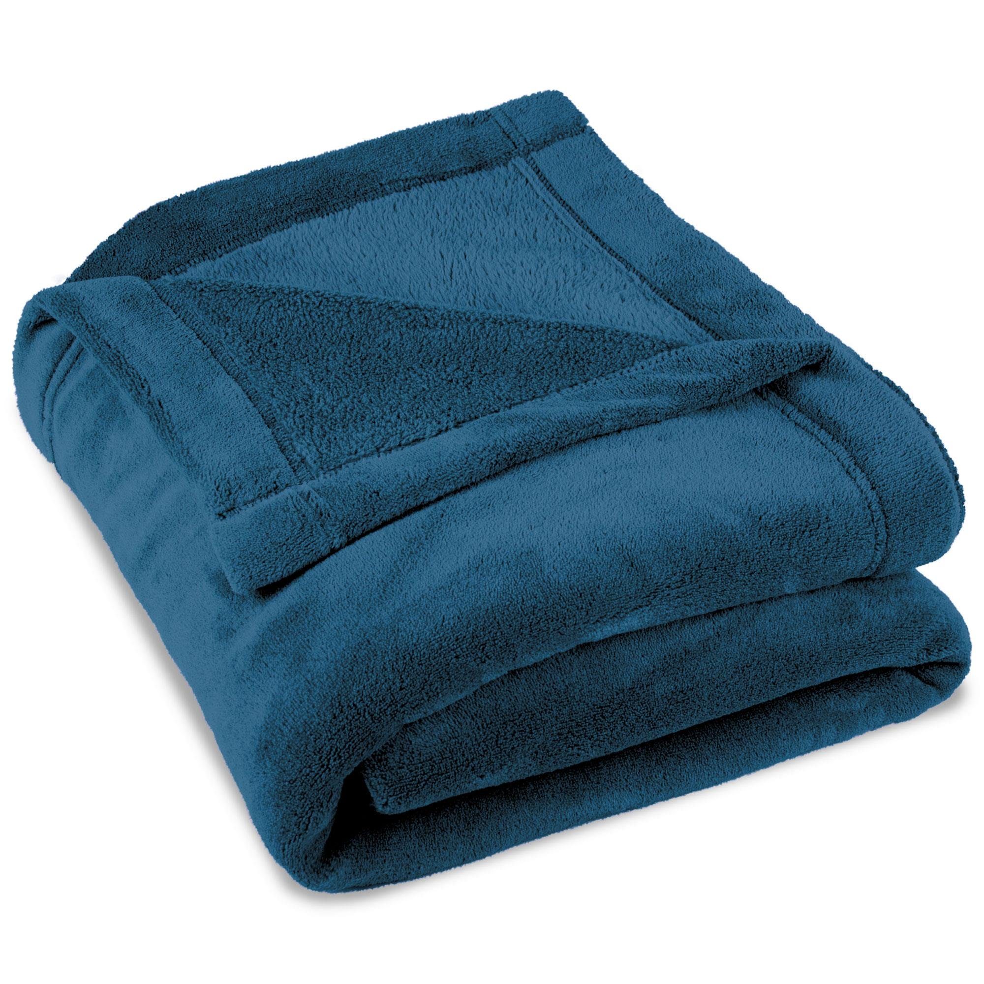 Wohndecke Montreal Kuscheldecke Tagesdecke Fleece Decke günstig online kaufen