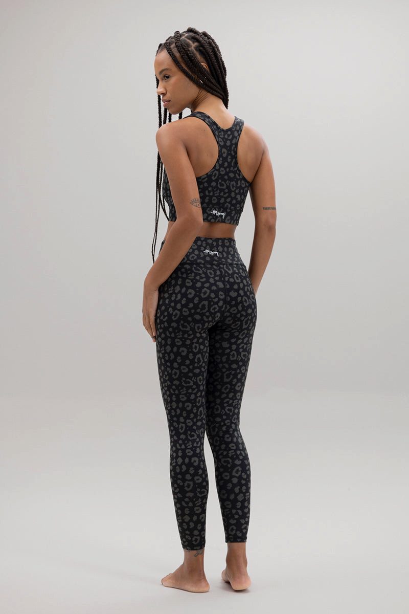 Hey Honey Funktionsleggings "Cropped Leo Black" günstig online kaufen