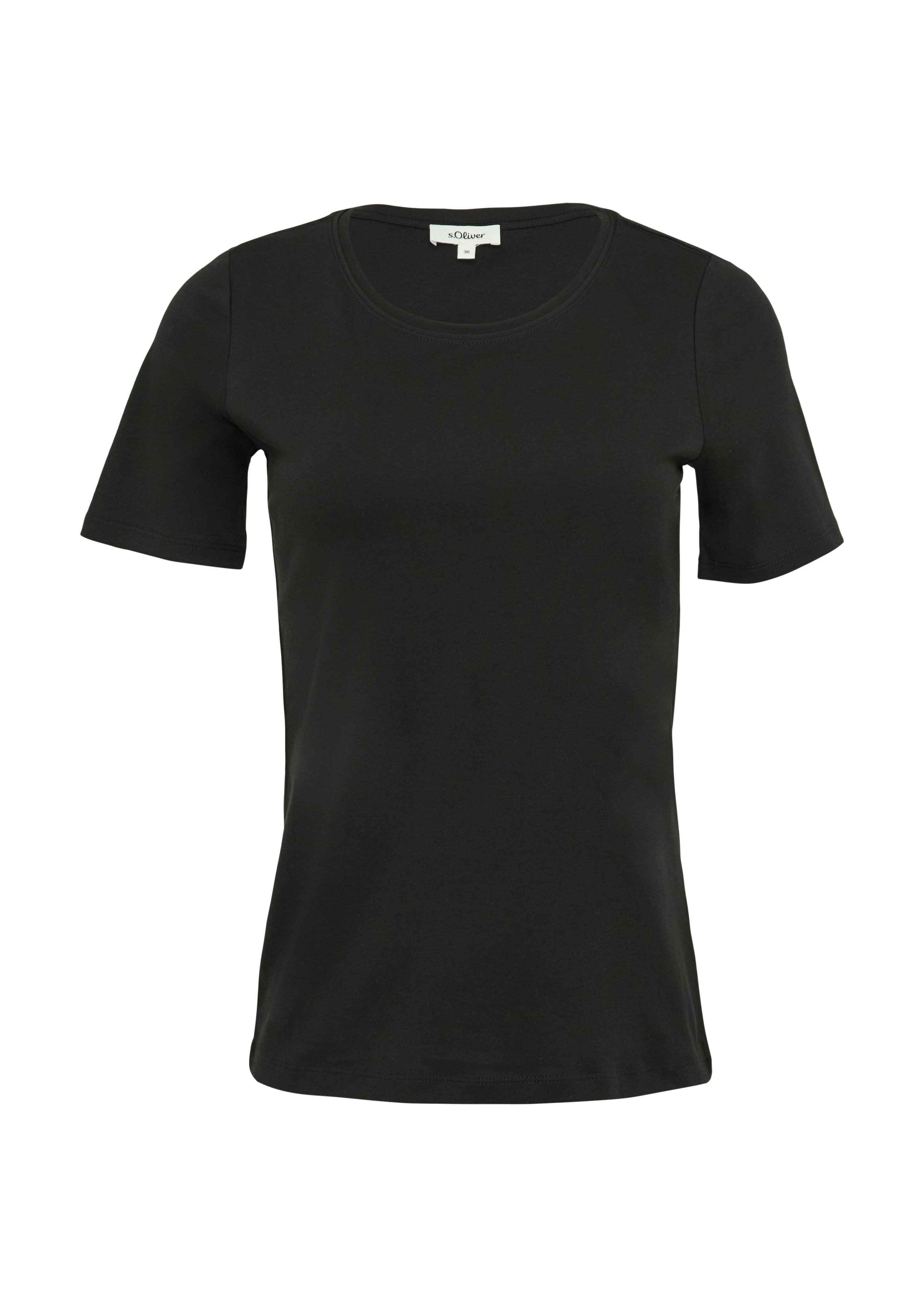 s.Oliver Kurzarmshirt T-Shirt aus Interlockjersey im günstig online kaufen