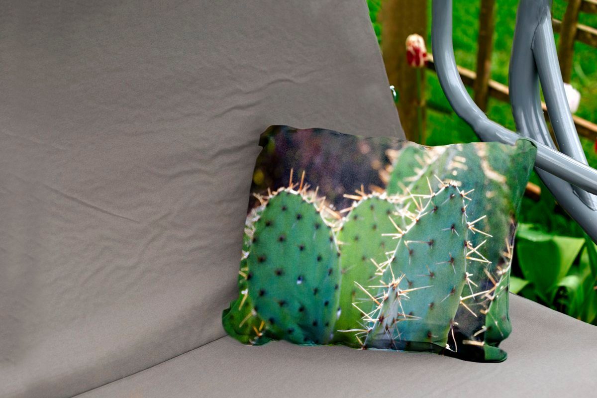 Outdoor-Dekorationskissen, Fotodruck, Polyester, Dekokissen Kissenhülle Kaktus Dekokissenbezug, Botanischer MuchoWow