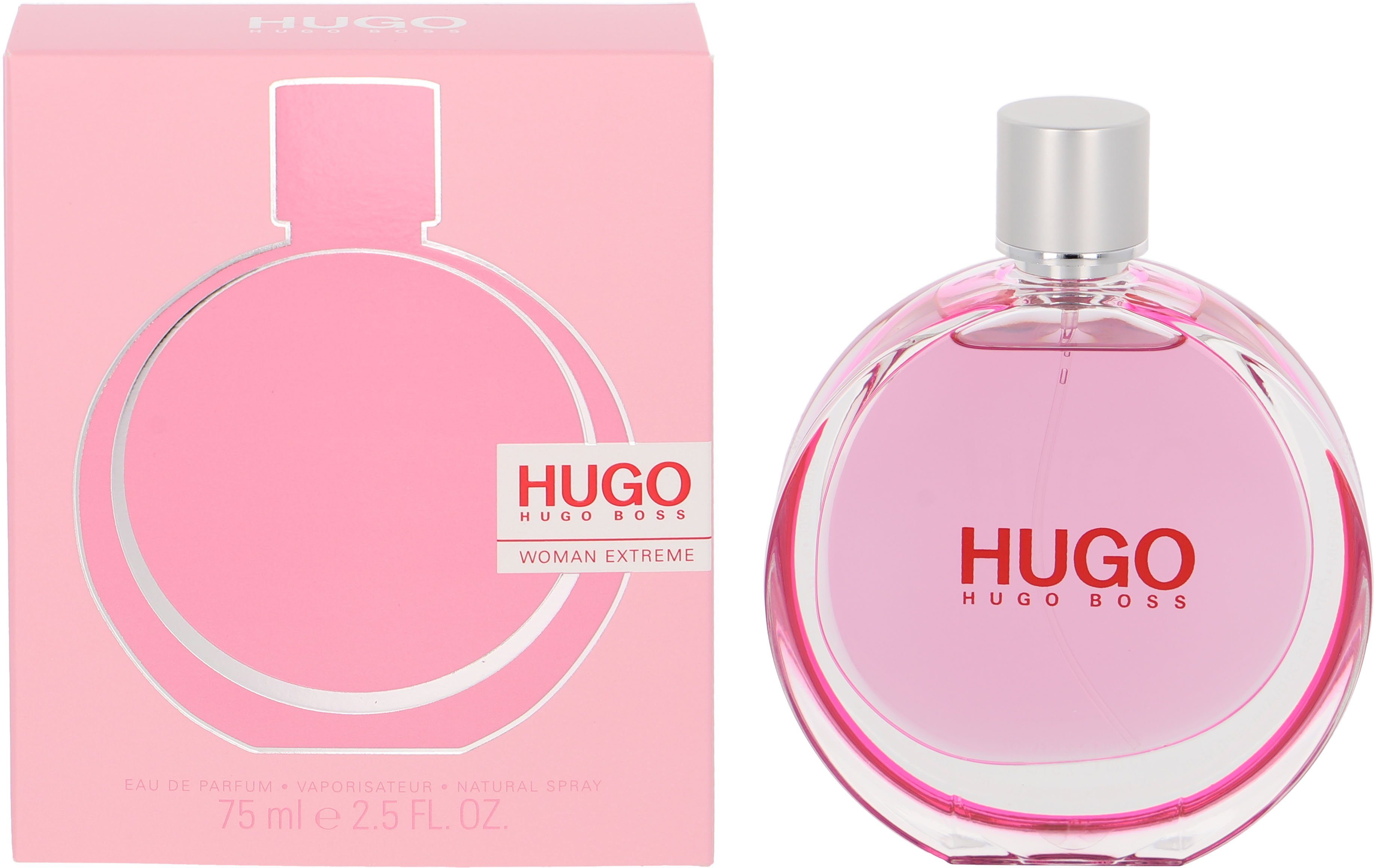 BOSS Eau de Parfum BOSS WOMAN EXTREME, EDP, mit belebendem Schwarztee