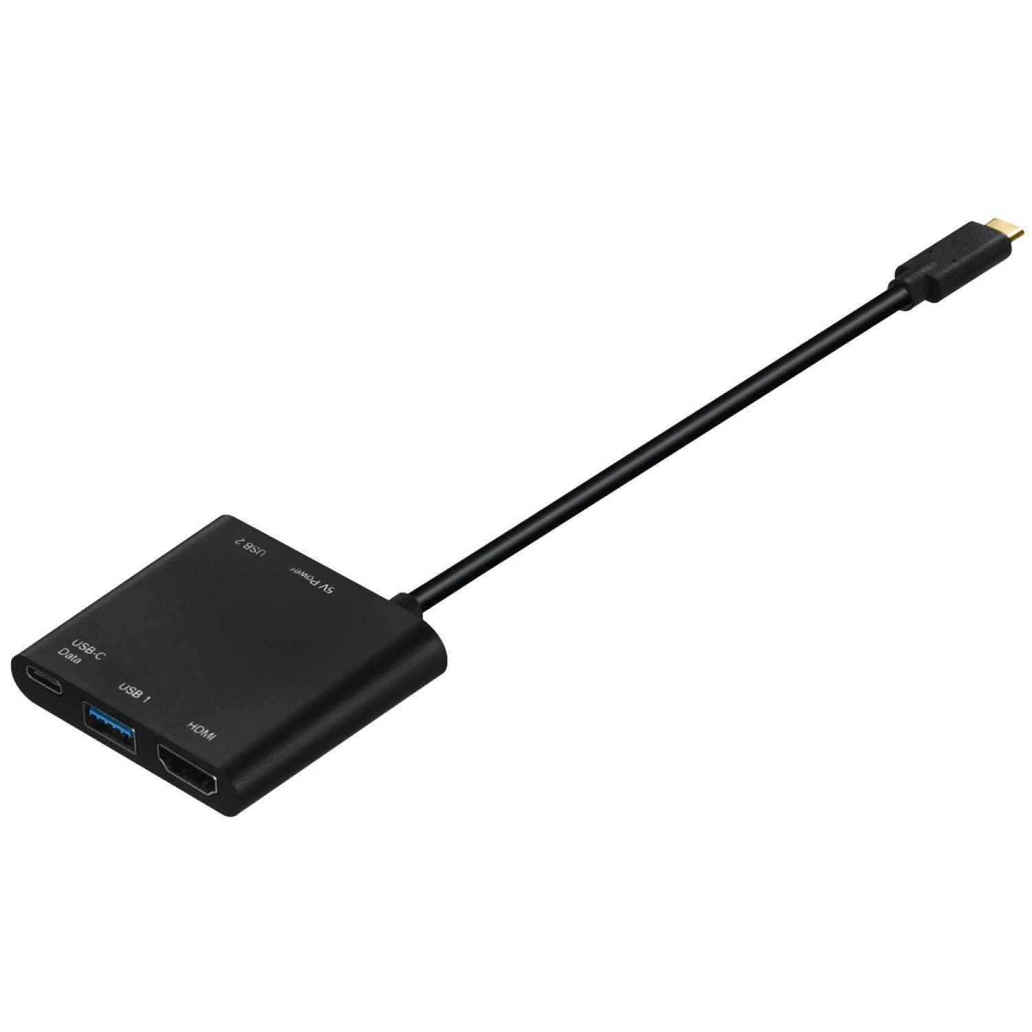 Hama 4in1 USB-C USB-Hub USB Adapter HDMI-Ausgang USB-Kabel, SuperSpeed USB Type-C 3.1 4K HDMI-Port USB-Verteiler Thunderbolt 3 – Bild 2 von 5