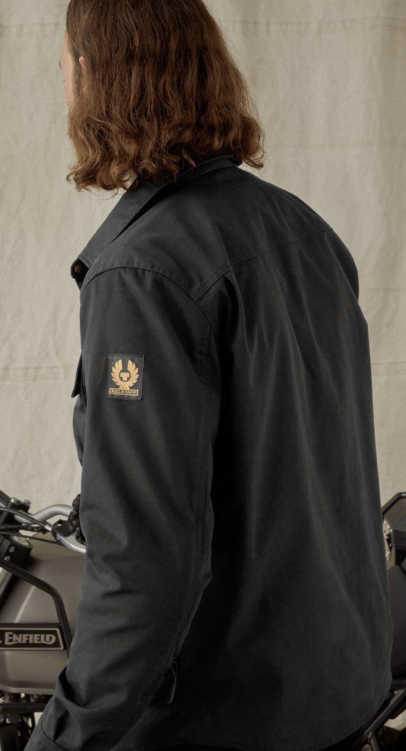 Belstaff Motorradjacke Mansion Motorrad Hemd reißverschluss