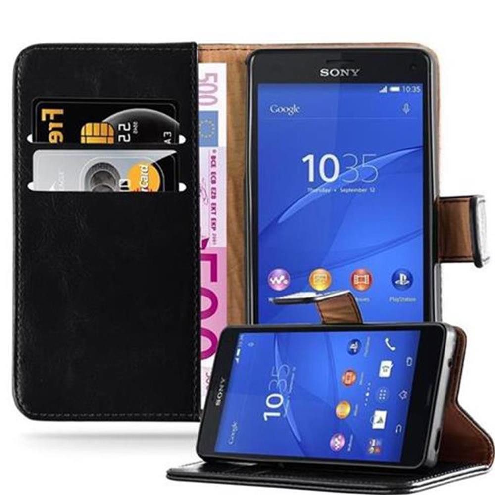 Cadorabo Handyhülle für Sony Xperia Z3 COMPACT Hülle Sony Xperia Z3 COMPACT, Klappbare Handy Schutzhülle - Hülle - mit Standfunktion und Kartenfach