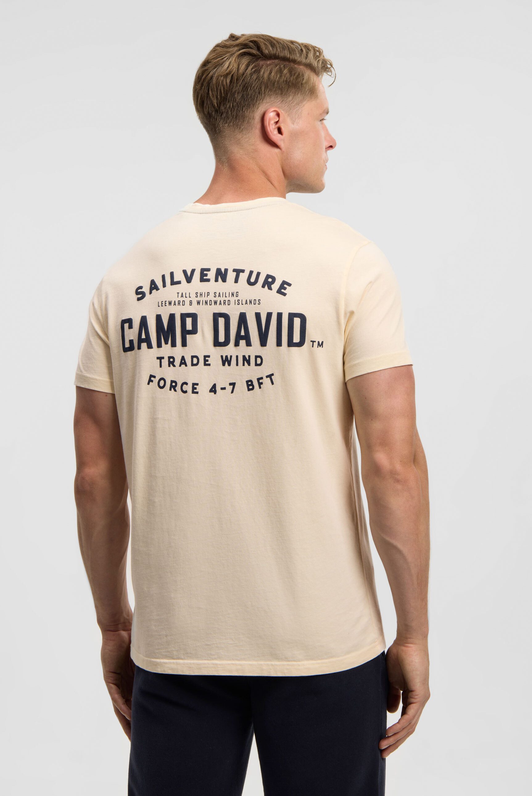 CAMP DAVID Rundhalsshirt aus Baumwolle