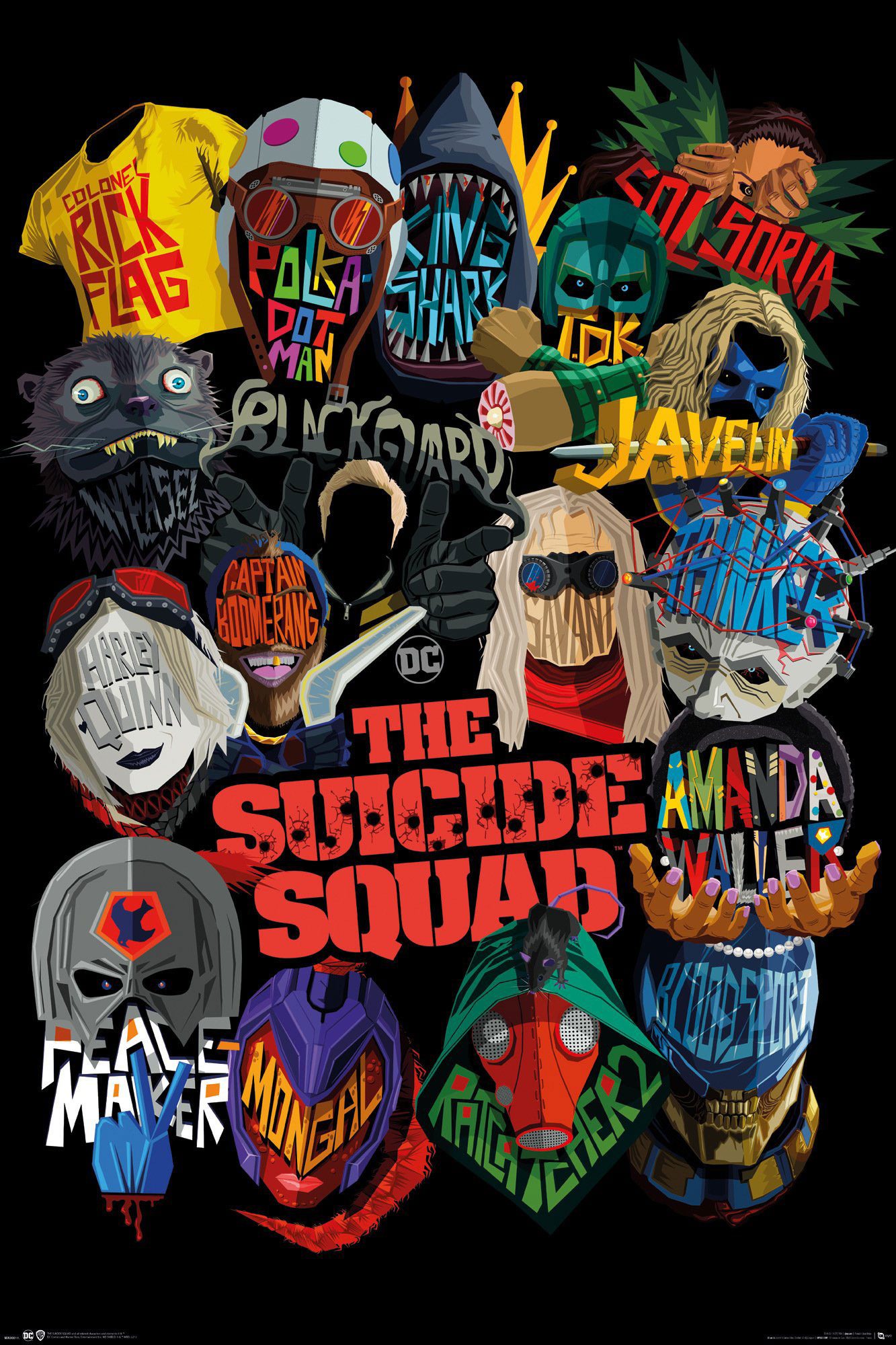 Poster Suicide Squad, The - Плакат - Icons