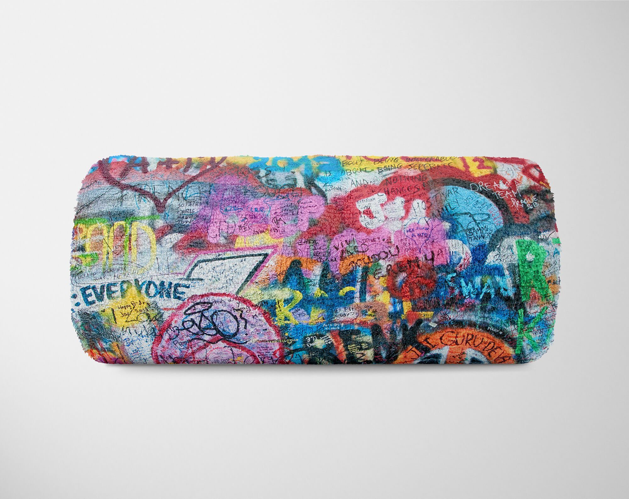Graffiti Kuscheldecke Baumwolle-Polyester-Mix Saunatuch mit Fotomotiv Handtuch Street Strandhandtuch Ar, Handtuch (1-St), Handtücher Sinus Art