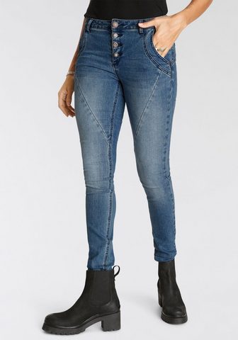 Boysen's Skinny-fit-Jeans su glitzernden Zierkn...