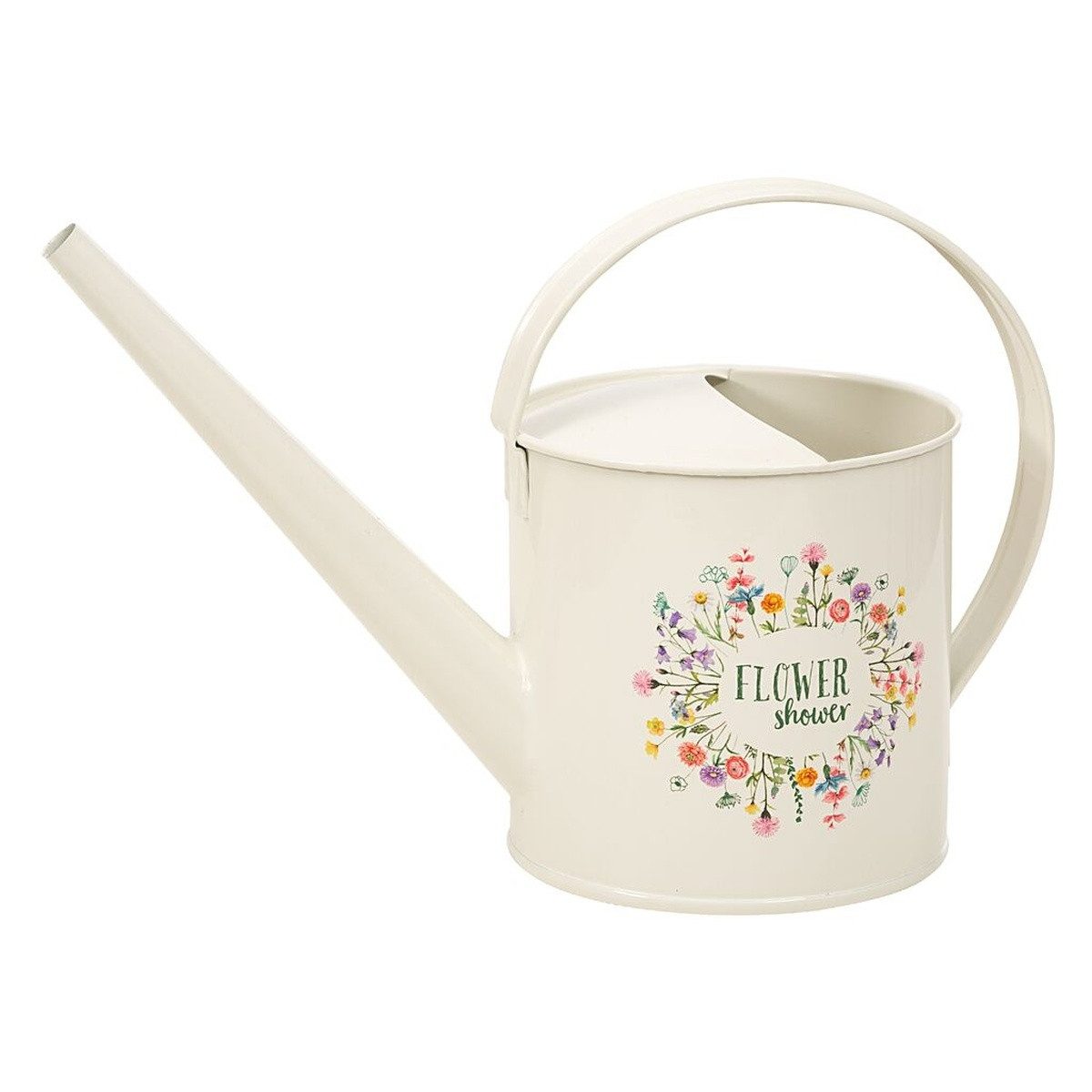 Moses. Verlag Gießkanne Blatt & Blüte Gießkanne 1,2 L Stahl mit Blumenmotiv drinnen draußen