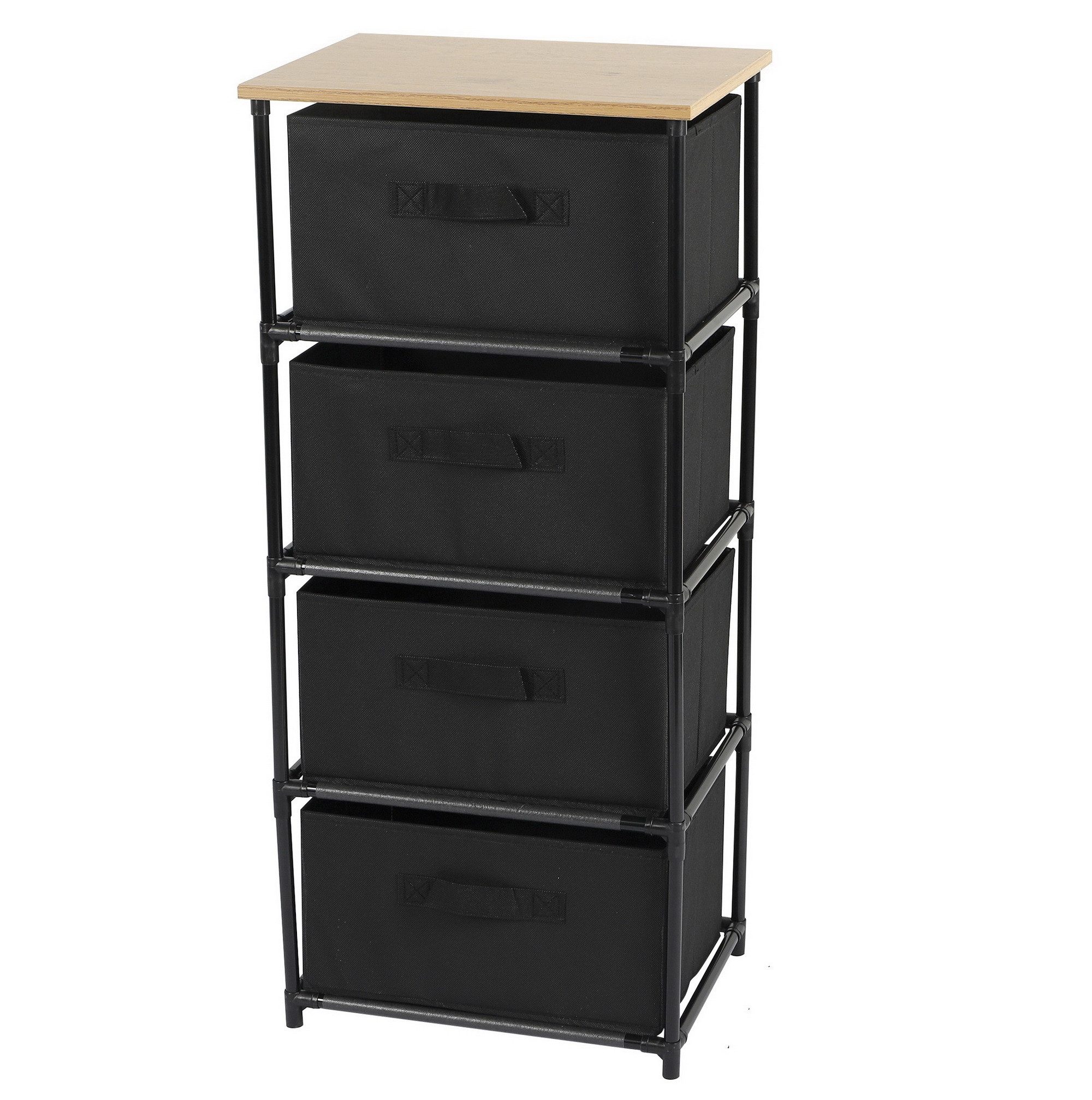 Urban Living Stauraumregal Standregal mit 4 Schubladen-Einschüben Schublade günstig online kaufen