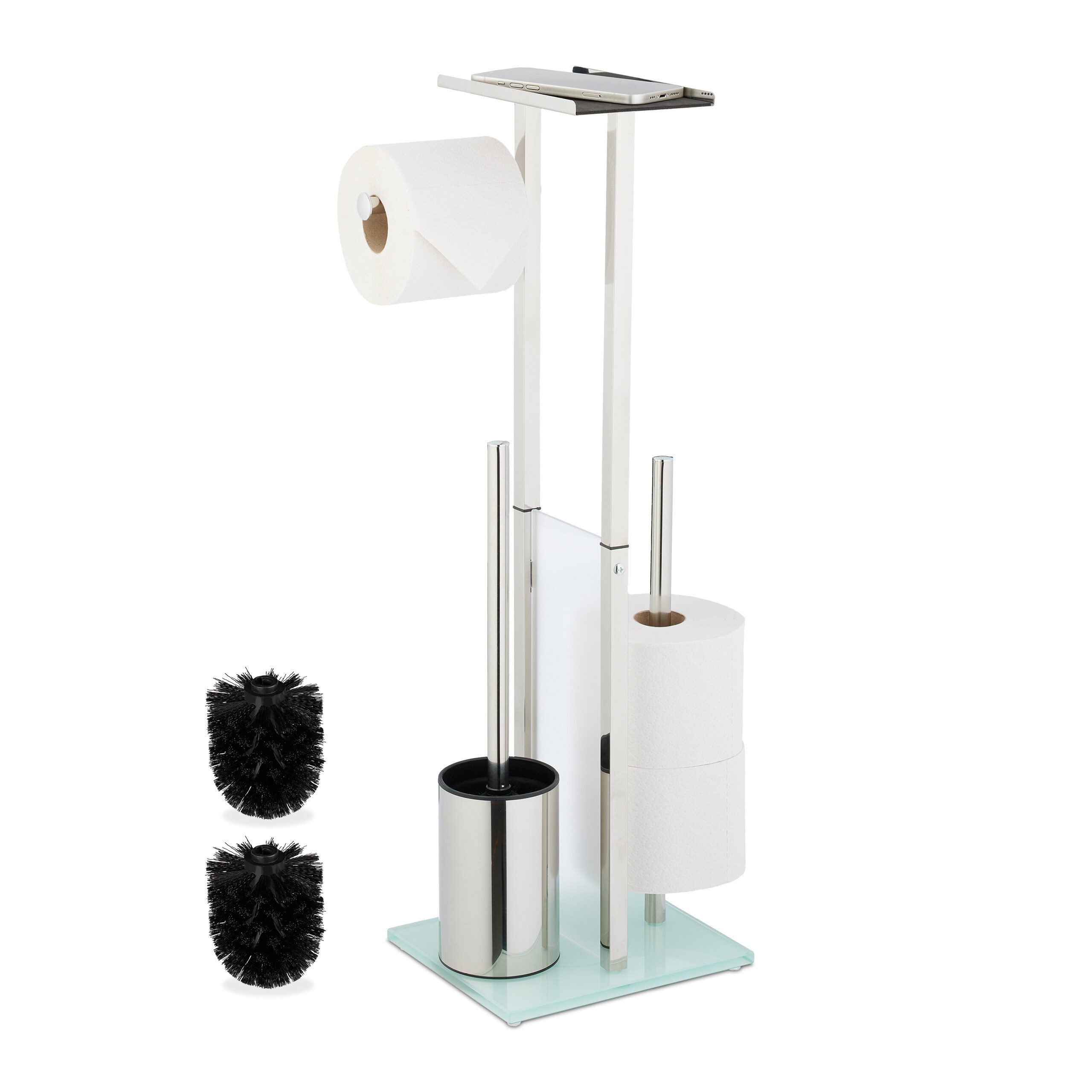 relaxdays WC-Garnitur Stehende WC Garnitur mit günstig online kaufen