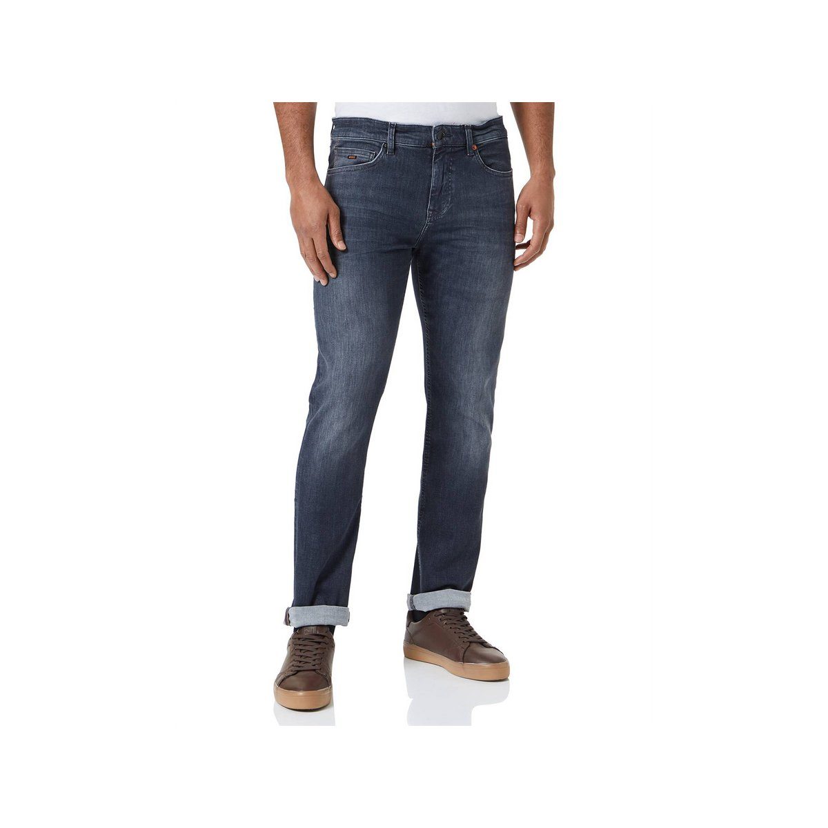 BOSS ORANGE HUGO 5-Pocket-Jeans uni (1-tlg) | Straight-Fit Jeans