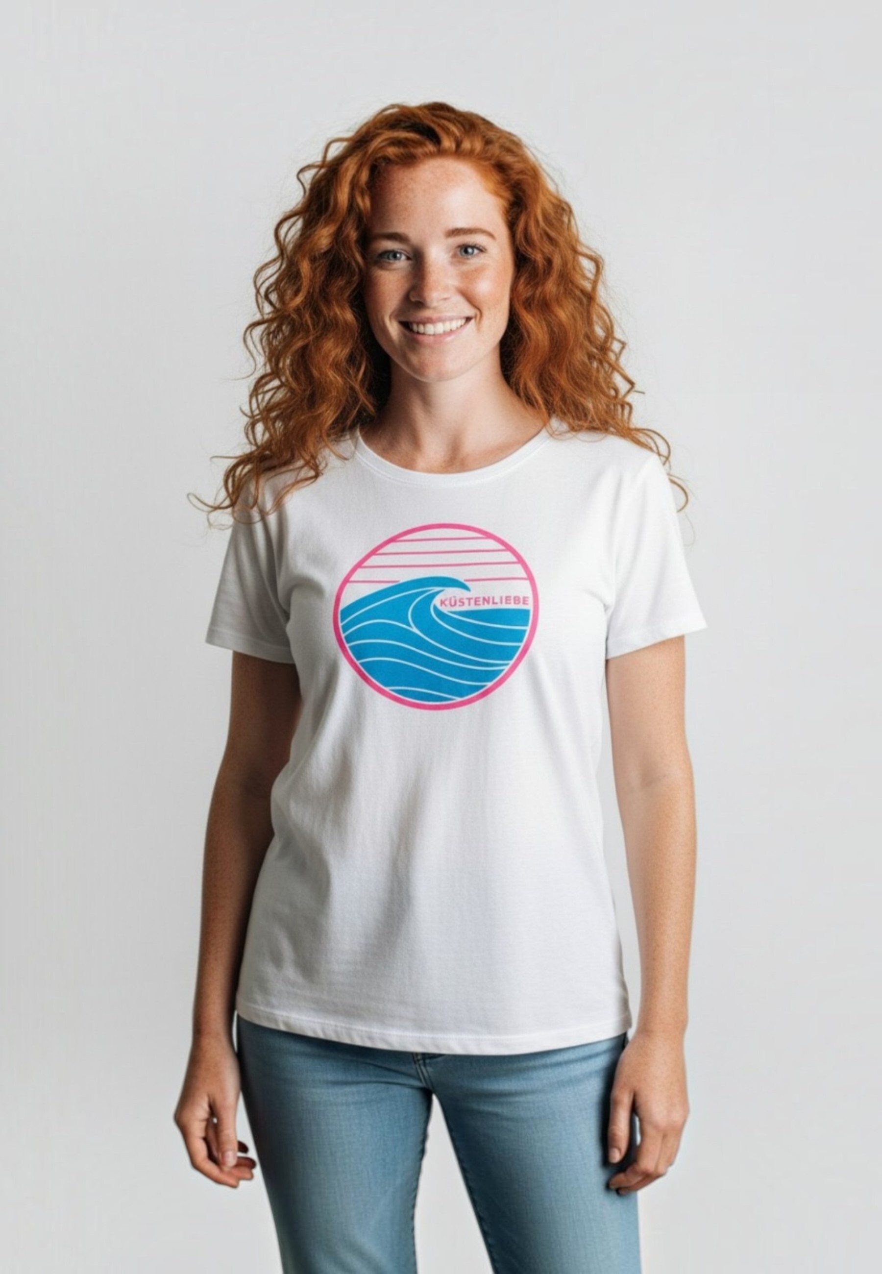 salzhaut T-Shirt STEENTJE - KÜSTENLIEBE WELLE Damen Regular Fit salzhaut T-Shirt – bequeme Qualität und nordisch klares Design – Bild 3 von 5