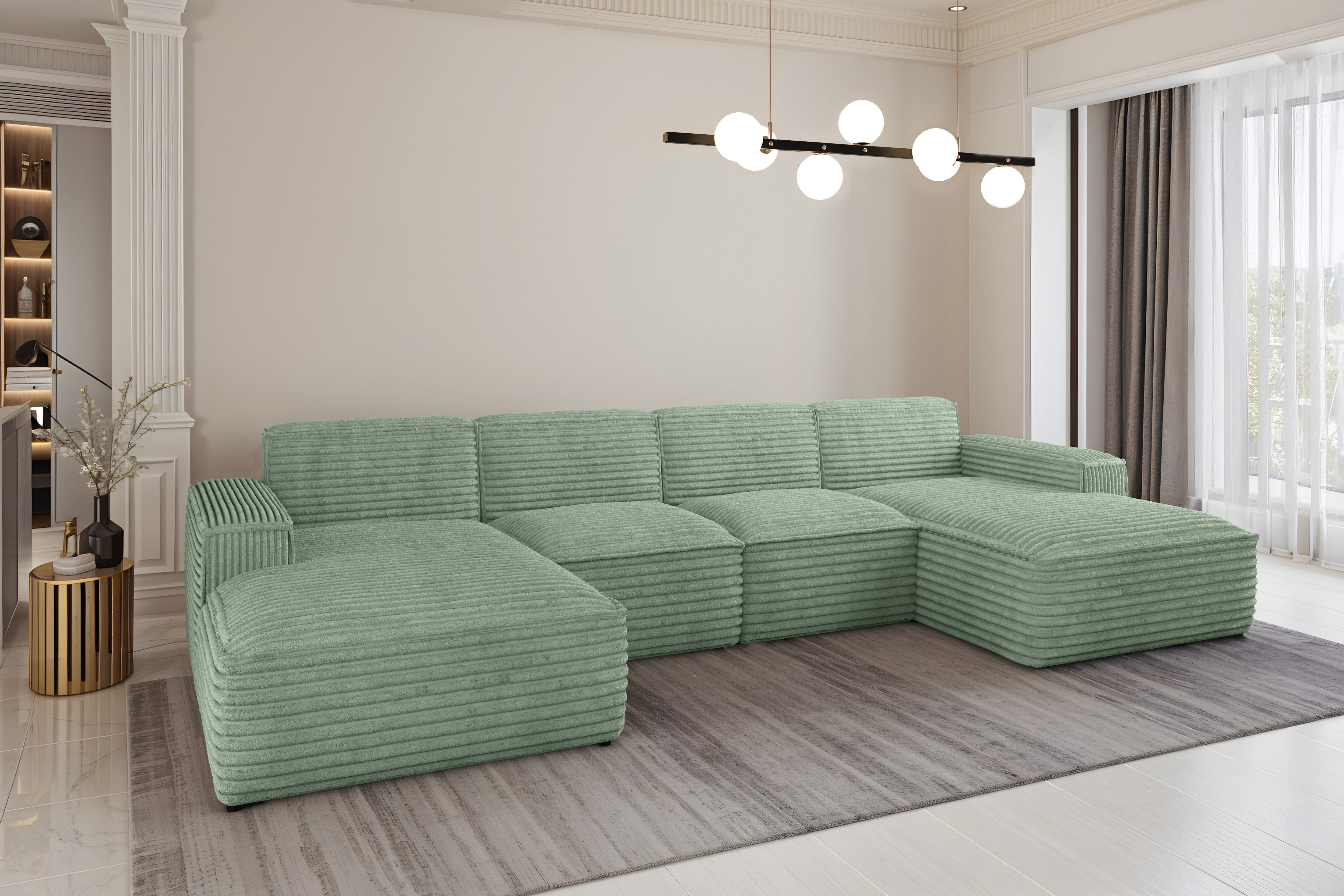 Kaiser Möbel Ecksofa Eckcouch U form, günstig online kaufen