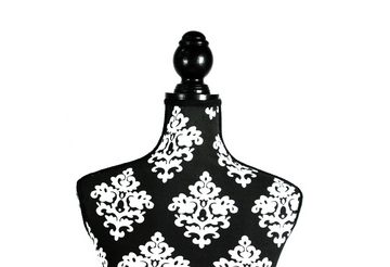 Clarie Schneiderbüste Clarie Dekobüste Black & White, zur Anprobe oder als Deko, Höhenverstellbar von 132 cm bis 168 cm