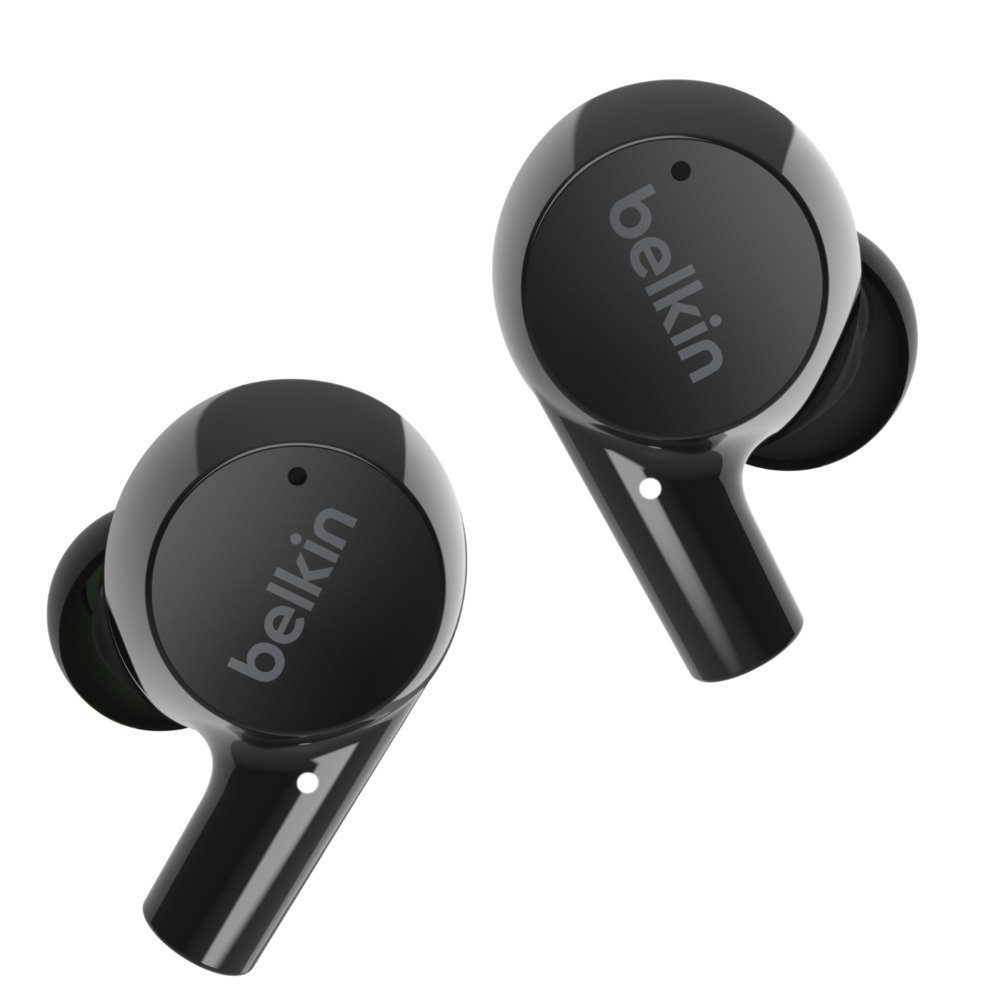 Belkin In-Ear entsprechend Bluetooth schwarz Schweiß- Bluetooth- Rise, Kopfhörer, IPX5 der Kopfhörer, Schutzart spritzwassergeschützt SOUNDFORM™ und