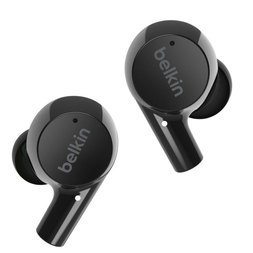 Belkin In-Ear Bluetooth Kopfhörer, SOUNDFORM™ Rise, schwarz Bluetooth- Kopfhörer, Schweiß- und spritzwassergeschützt entsprechend der Schutzart  IPX5