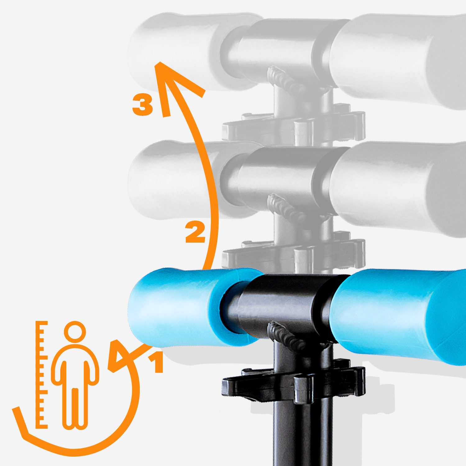 Movino Cityroller Kinderroller MOVINO VIBE Leicht 2,9kg Klappbar 145mm Rollen