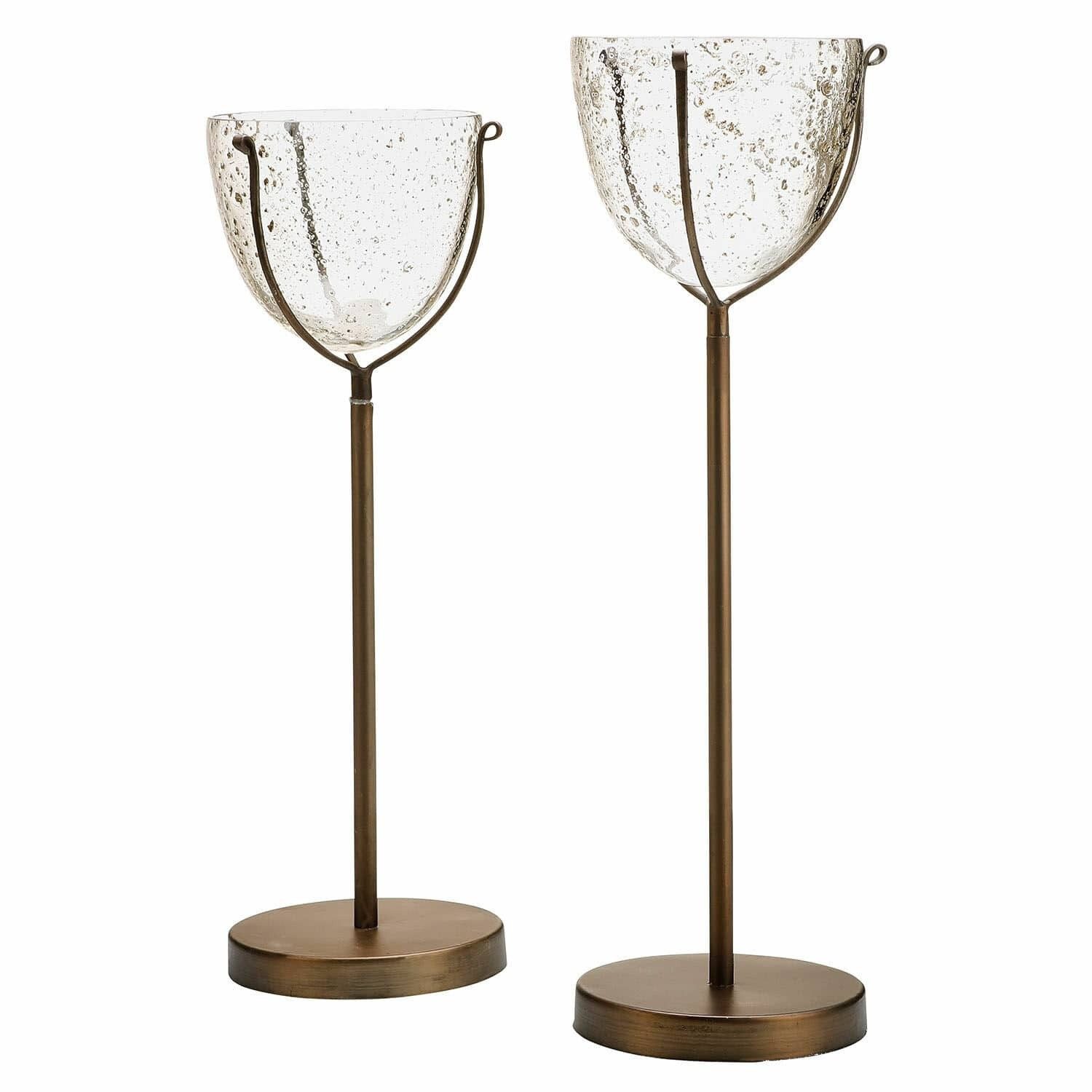 Mirabeau Kerzenständer Kerzenständer 2er Set Piacello antikbraun