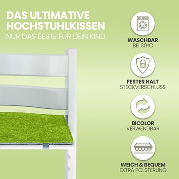 Easy and Green Hochstuhlauflage kompatibel mit STOKKE Tripp Trapp aus rPET Filz - Made in Germany