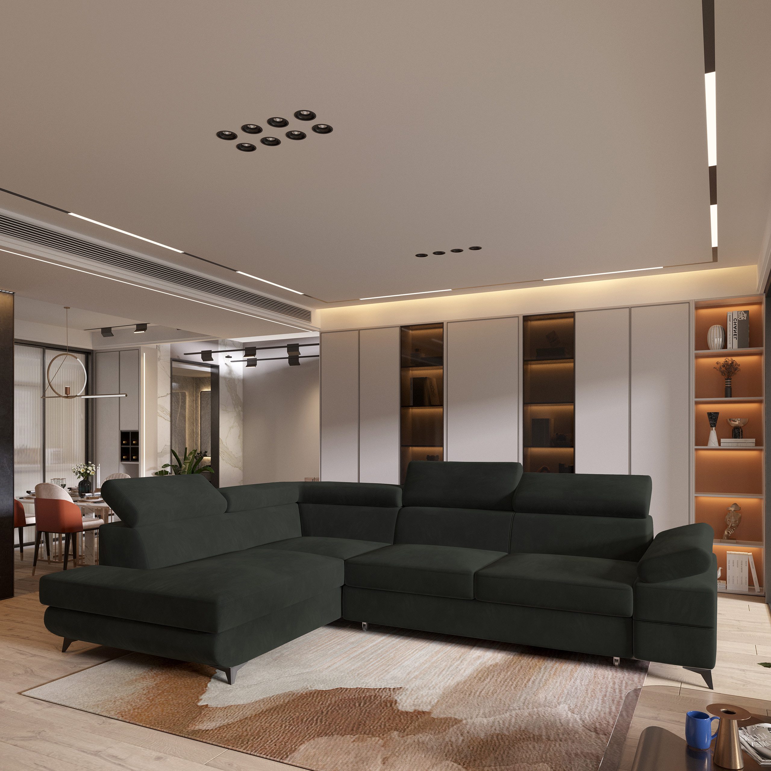 Masseno Ecksofa FAVIEN mit Schlaffunktion L-Form, günstig online kaufen