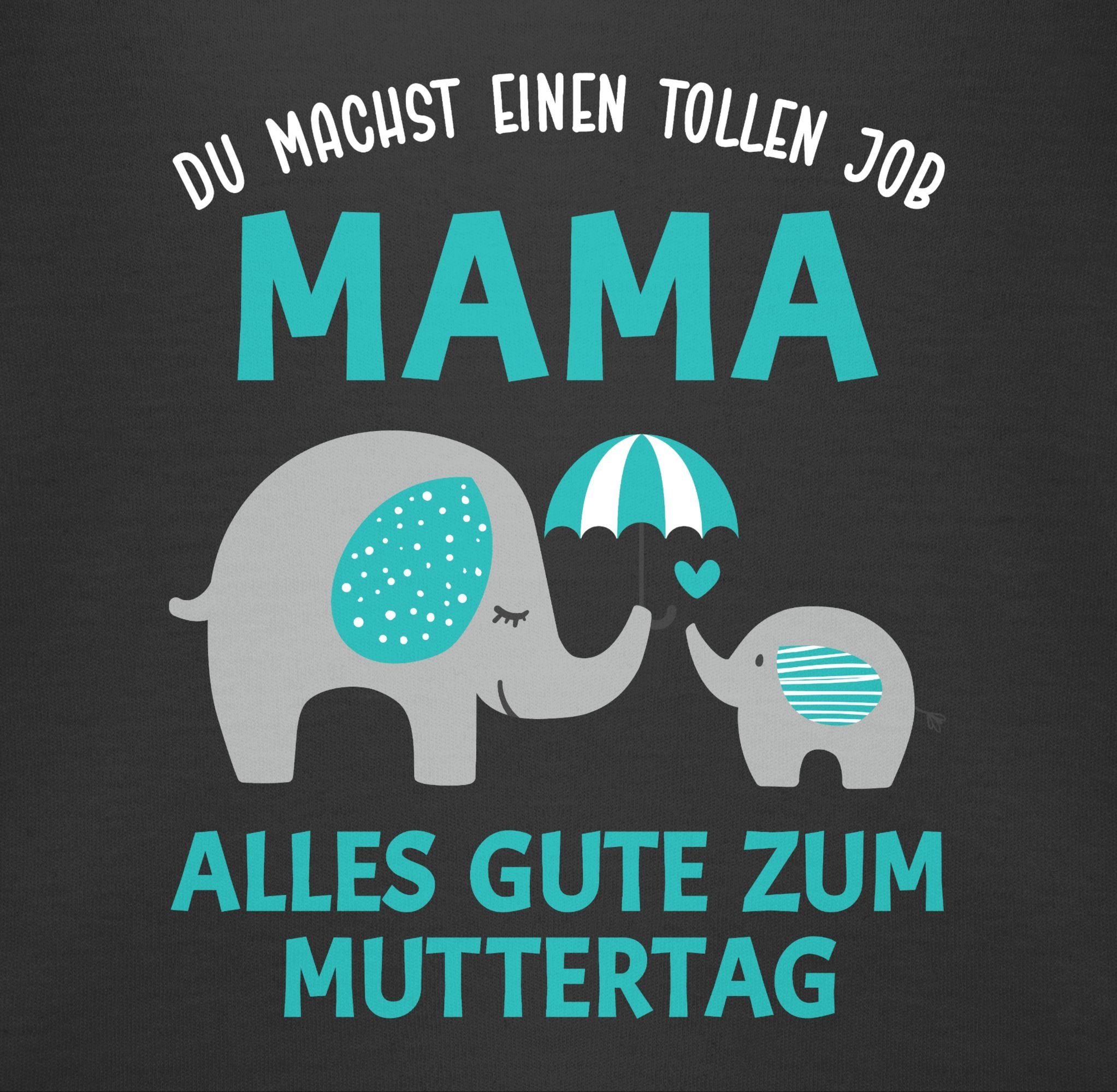 Mama 1 Shirtracer Shirtbody einen Muttertagsgeschenk 2 Muttertag (1-tlg) Schwarz Geschenk machst tollen - Zum Job Du