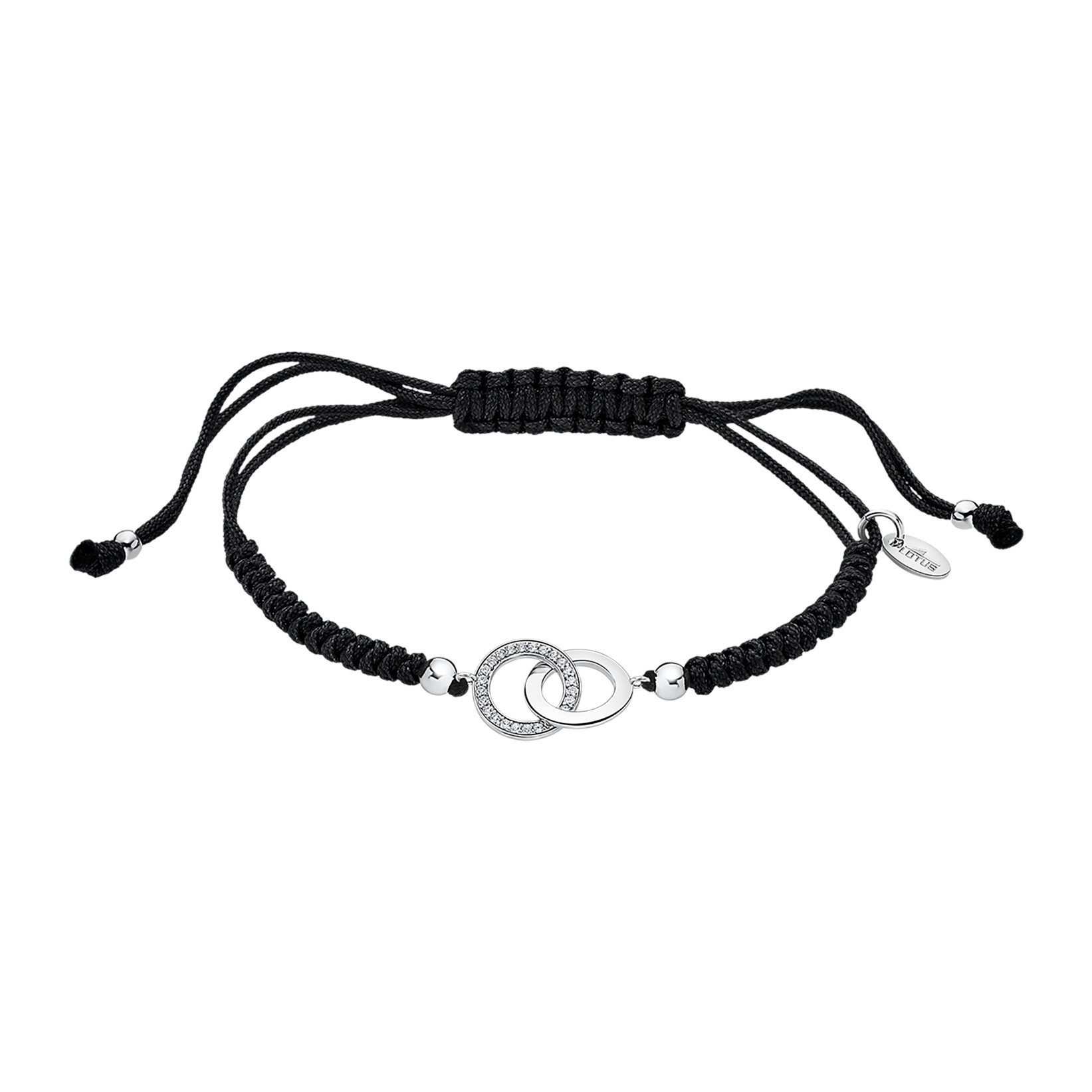 Lotus Armband Silver Damen LP1990-2/2 Ringe Schwarz Zirkonia Verstellbar
