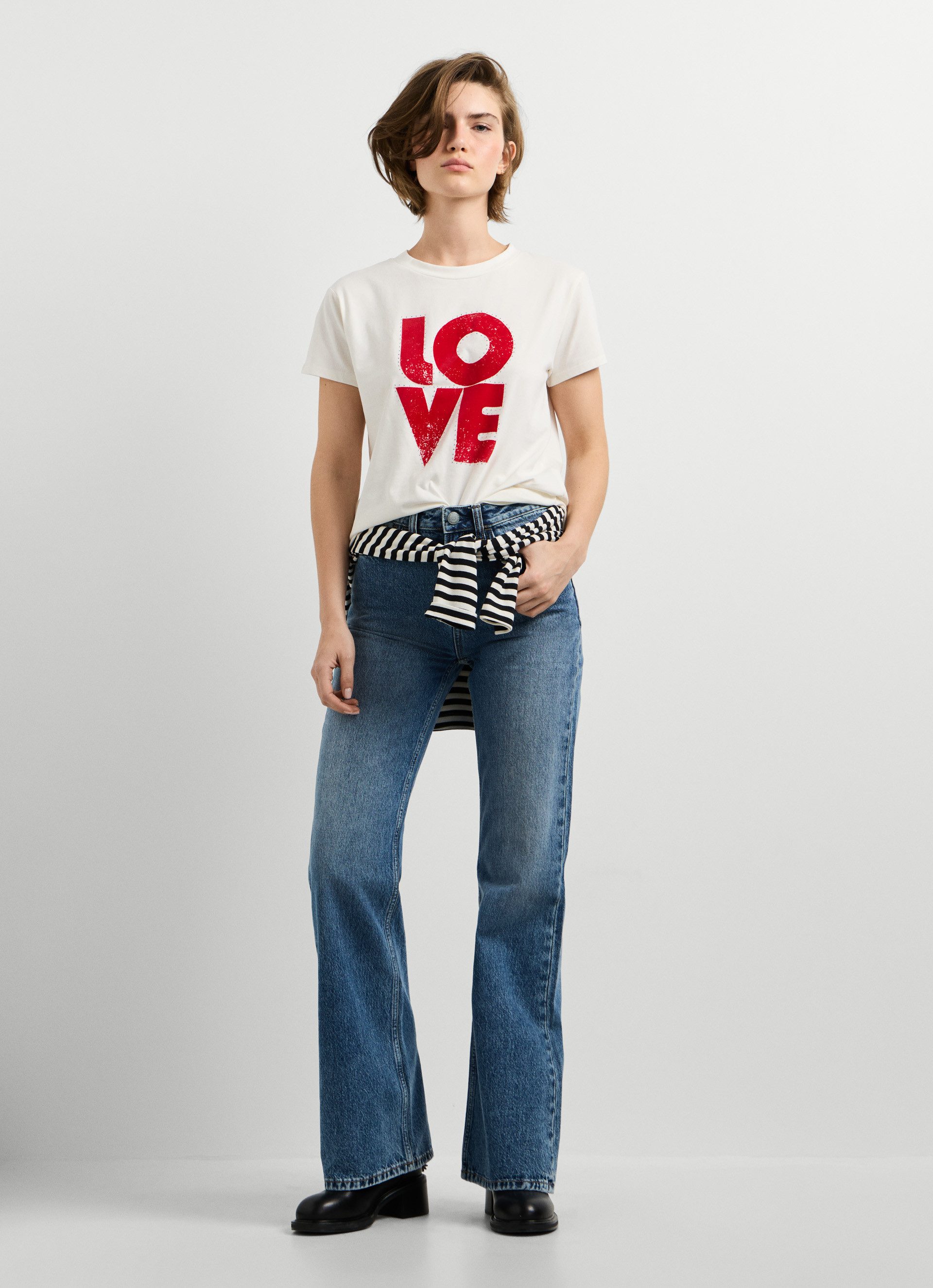 Pepe Jeans T-Shirt BEATRISA mit Frontprint, Rundhals – Bild 5 von 5
