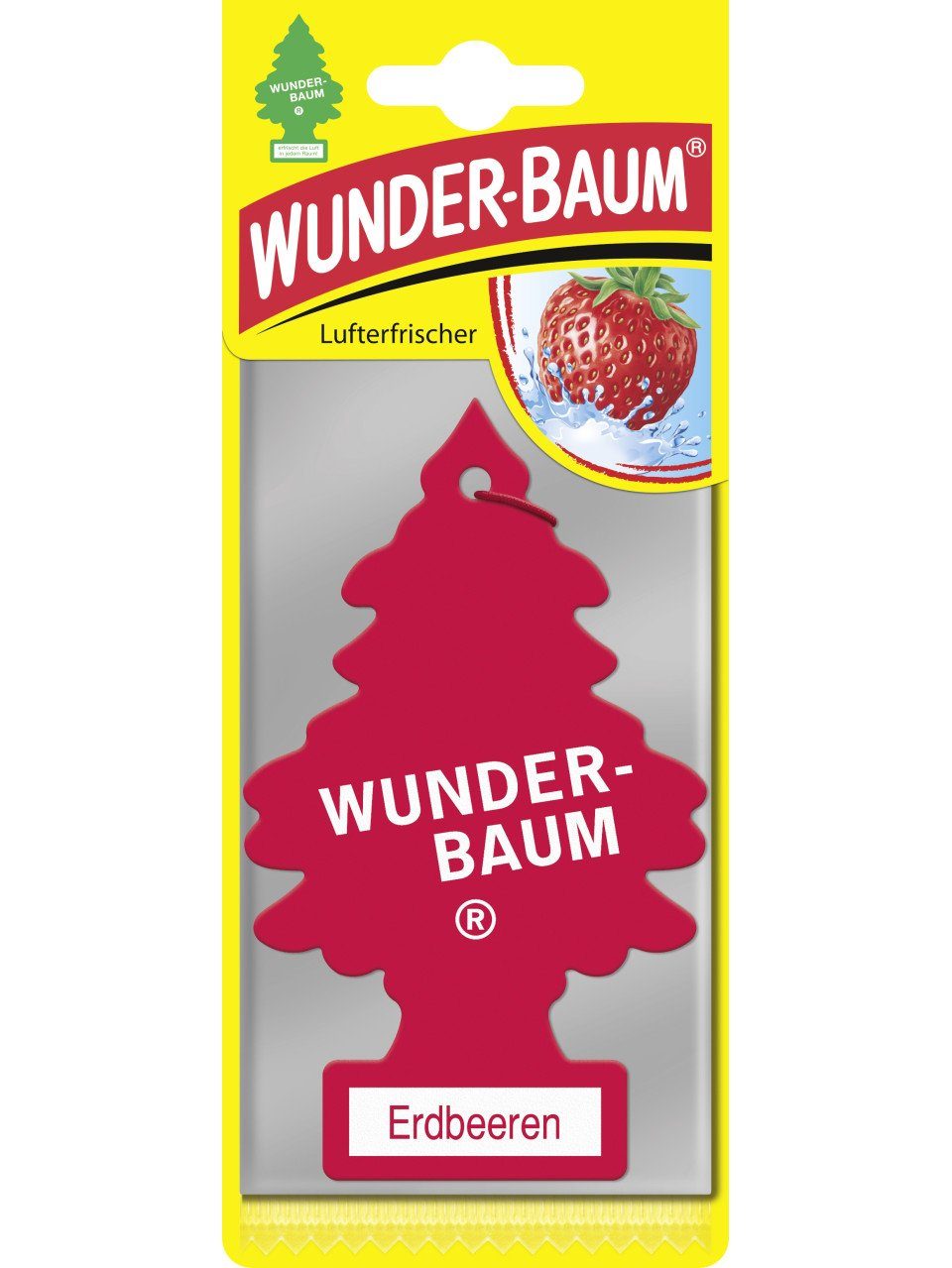 Raumduft Wunderbaum Papierlufterfrischer Erdbeere