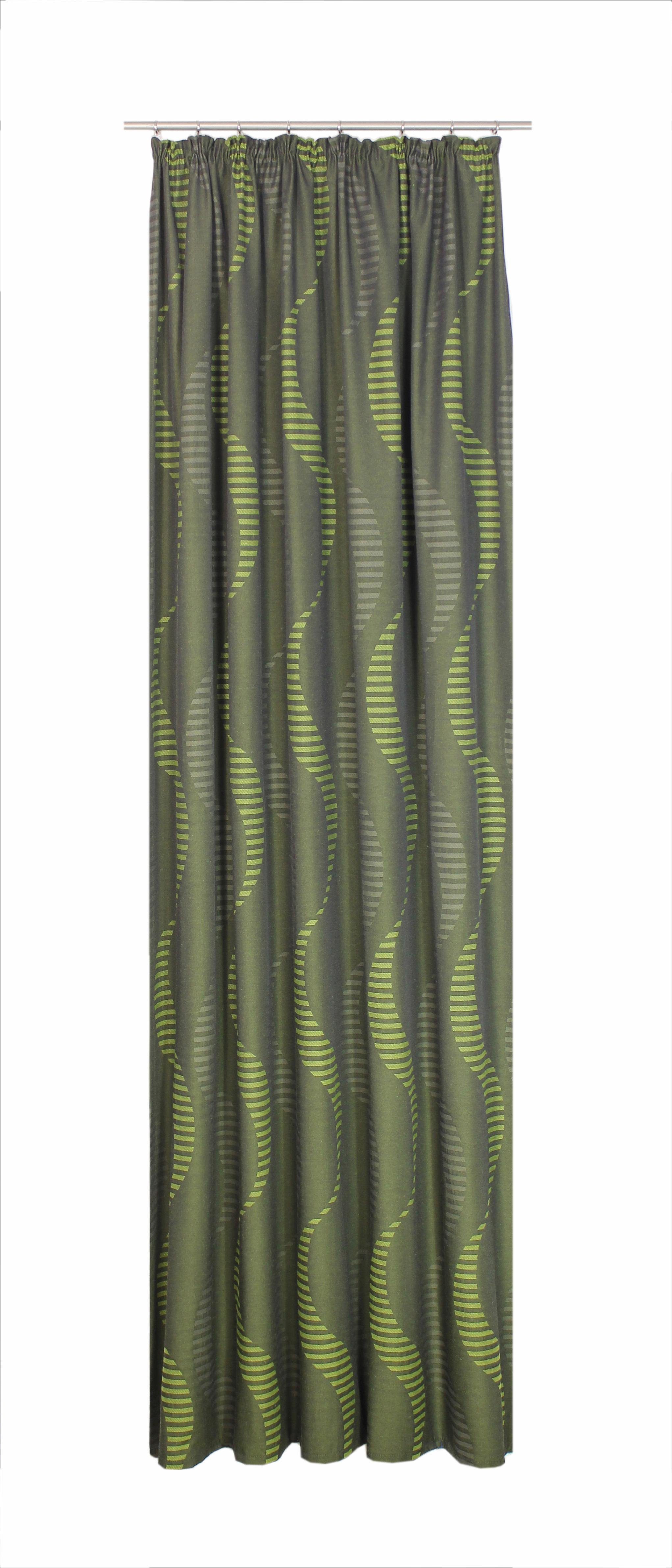 Vorhang Lupara, Wirth, Kräuselband (1 St), blickdicht, Jacquard grün