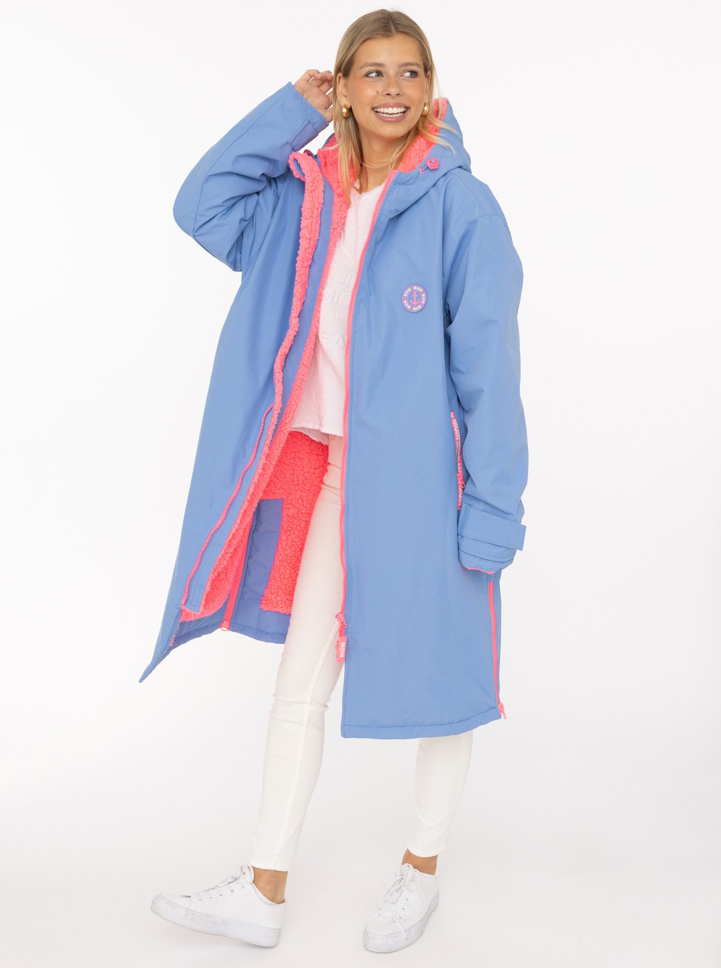 Zwillingsherz Windbreaker Oversize "Windjacke" Seitentaschen, Kapuze, Weich günstig online kaufen