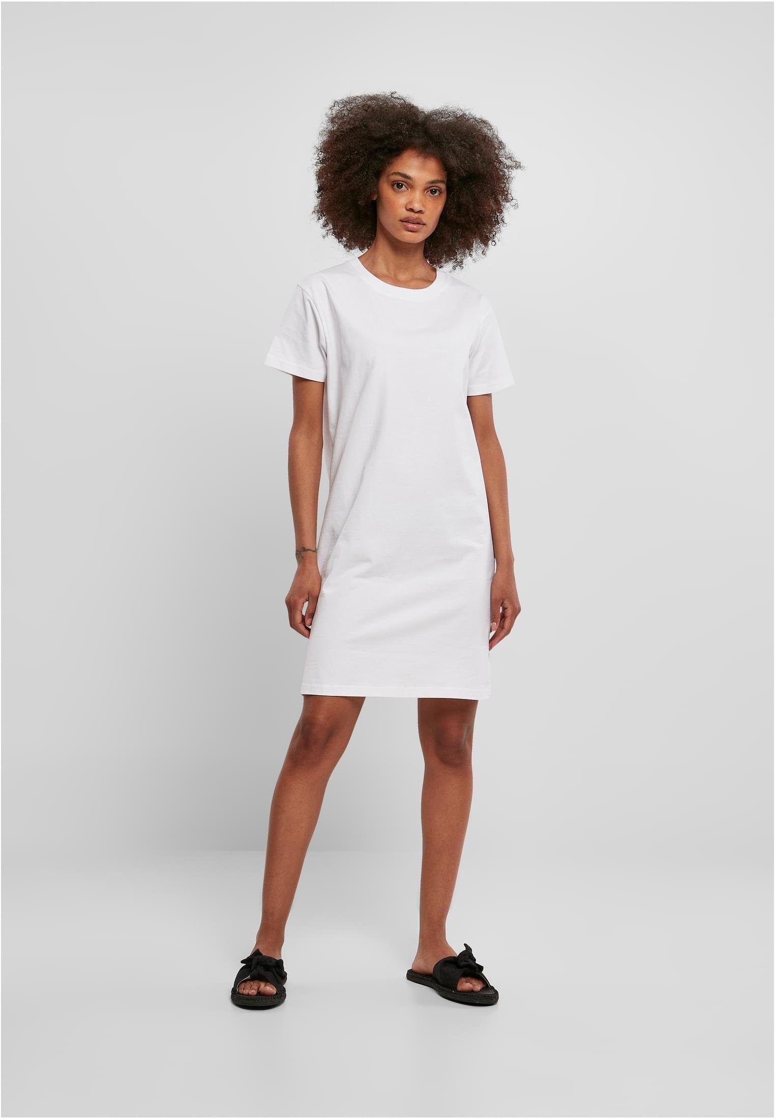 Recycled white Cotton Dress Boxy CLASSICS Tee Jerseykleid (1-tlg) URBAN Ladies Damen