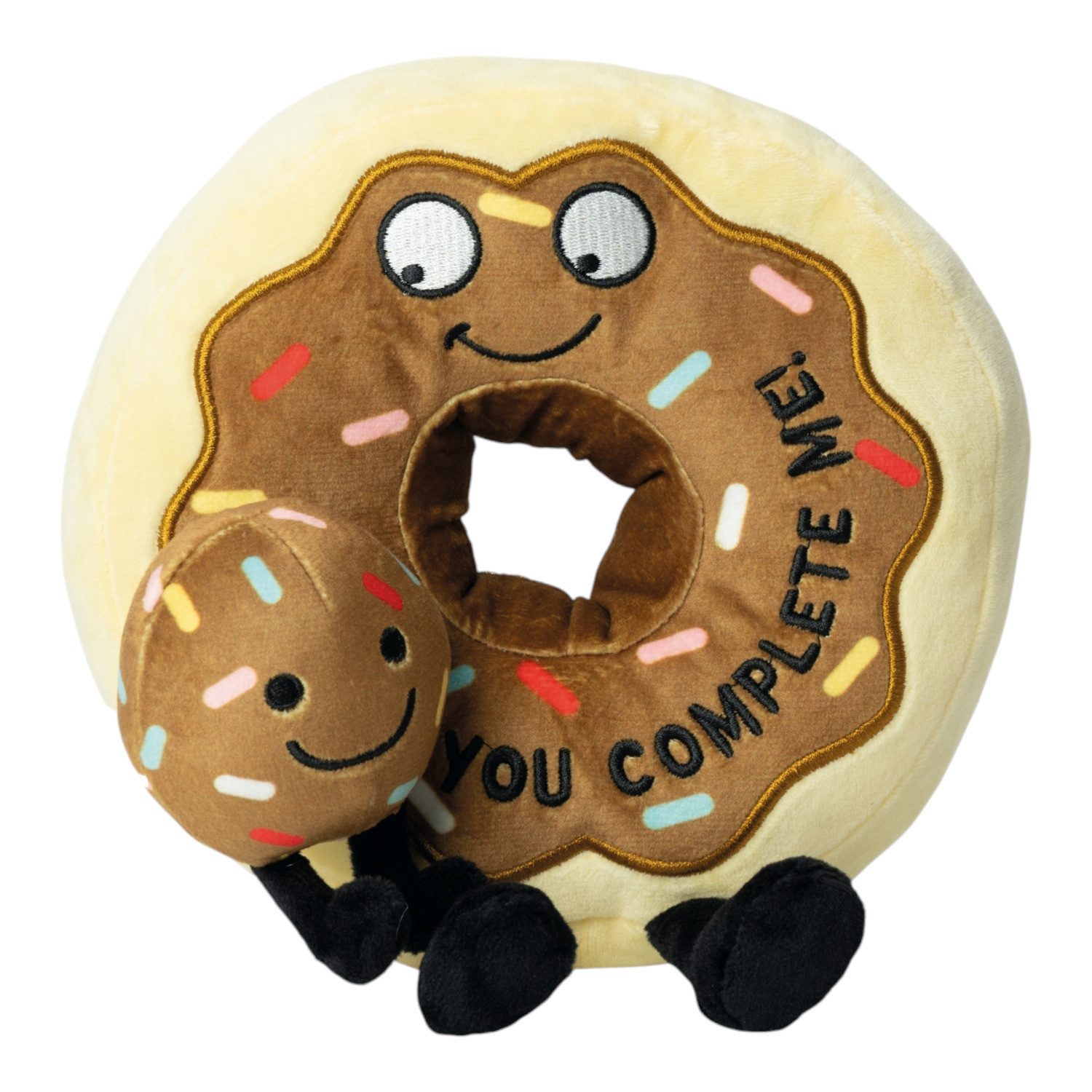 The Source Kuscheltier Punchkins Donut Kuscheltier mit dem Spruch You complete me