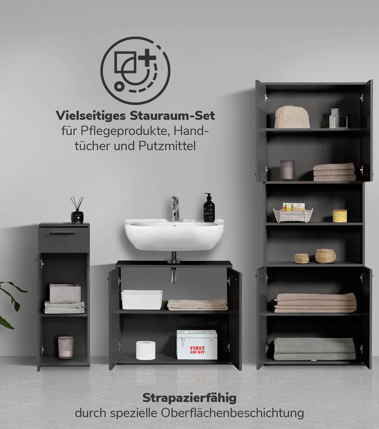 mokebo Badmöbel-Set Der Steuermann, (3-teilig), Tischlampe günstig online kaufen
