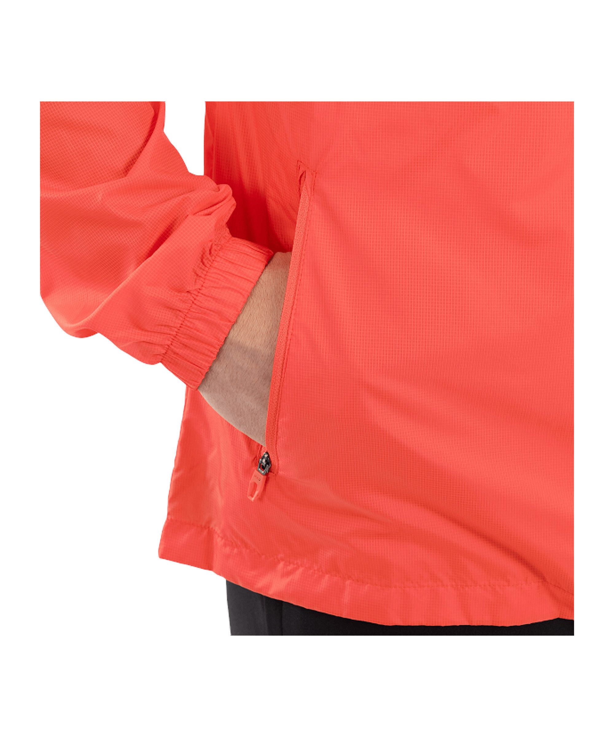 Jako Allwetterjacke Flow Lightweight Jacke (1-St) Kapuze_Kordelzug