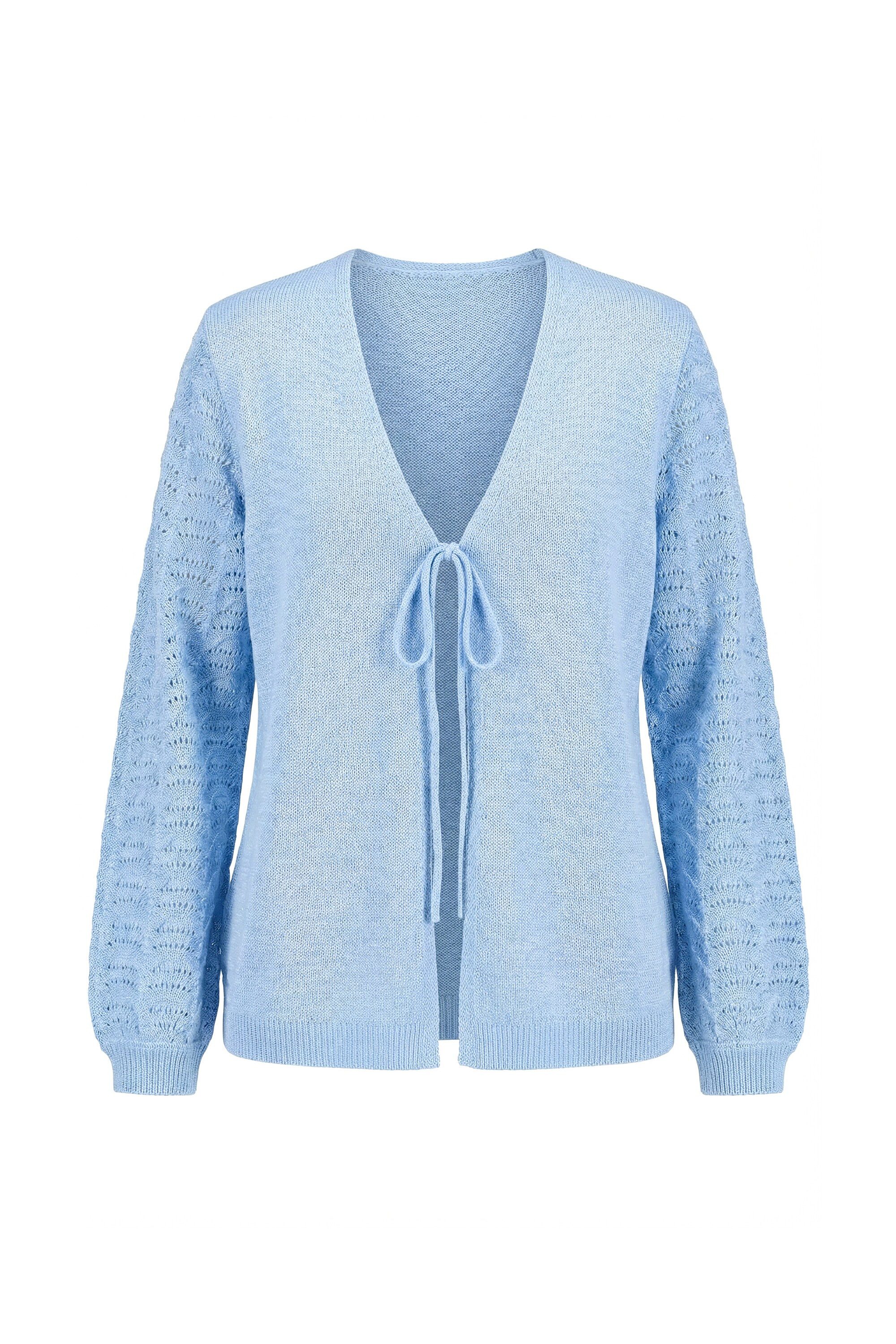 MIAMODA Strickjacke Strickjacke Komfort Fit Glitzerstrick