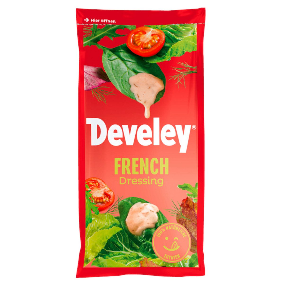 Develey Saucen, Develey French Salatdressing mild würzigen dezente Süße 75ml