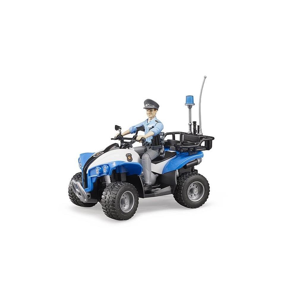 Bruder® Spielzeug-Quad 63010 - Polizei Quad mit Polizist und Ausstattung, Maßstab 1:16, für Kinder ab 4 Jahren