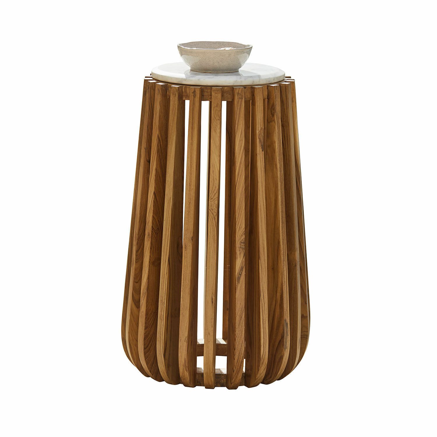 Mirabeau Gartentisch Beistelltisch Urbeline braun/weiß